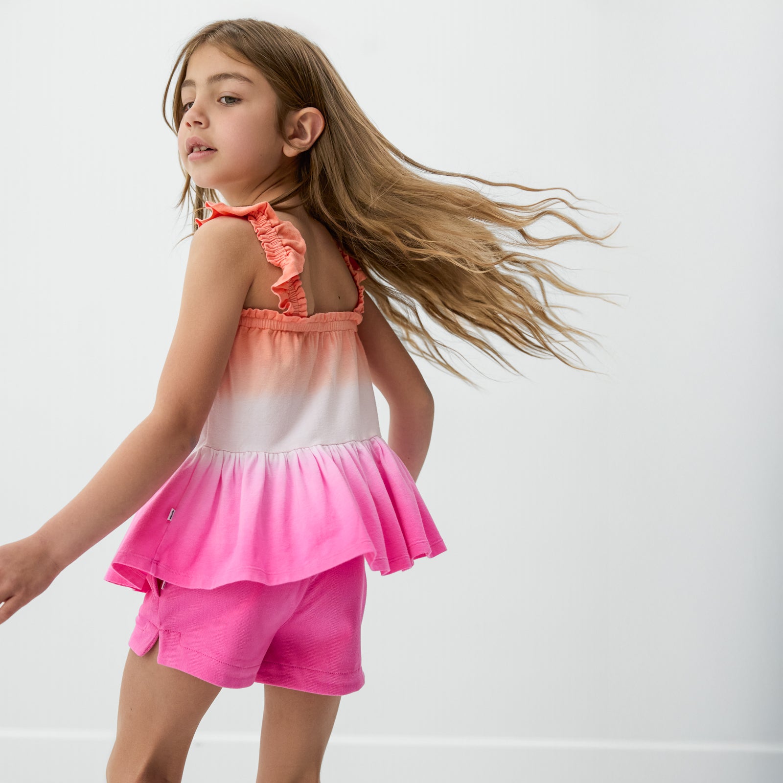  Guava Glow Peplum Flutter Tank、mySite、layawaytickets