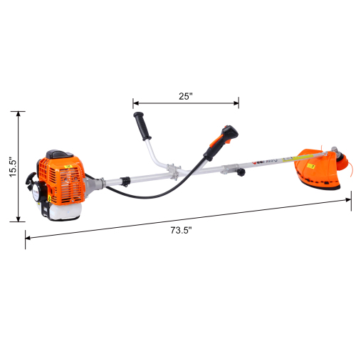 4 in 1 Multi-Functional Trimming Tool, 52CC 2-Cycle Garden Tool System with Gas Pole Saw, Hedge Trimmer, Grass Trimmer, and Brush Cutter EPA Compliant、、eastwooduniform