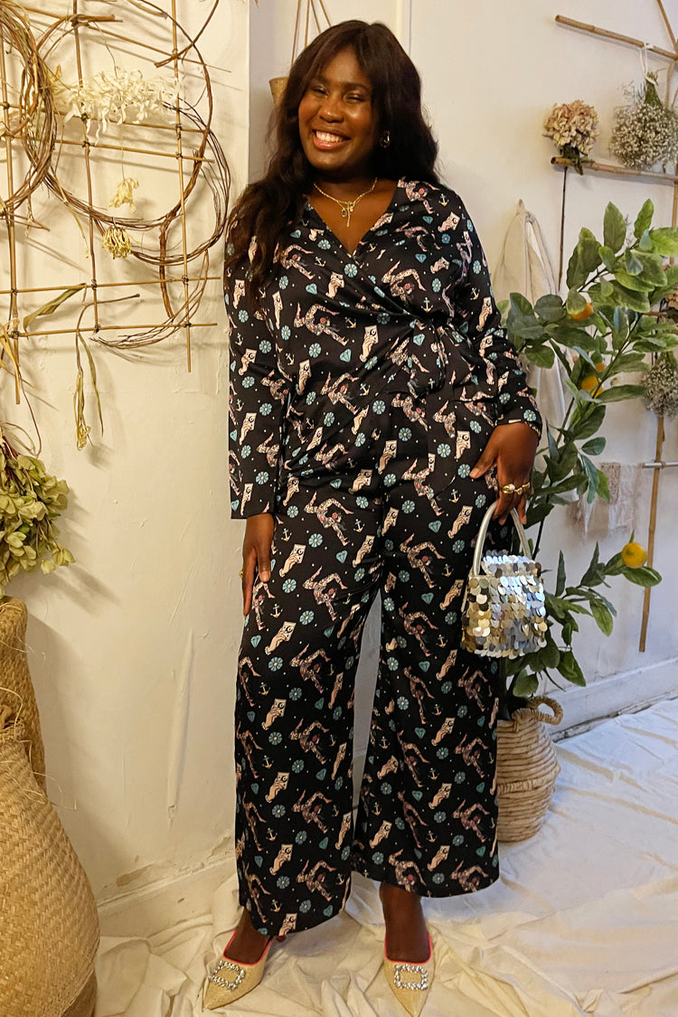 Amy Tattoo Wrap Top、mySite、solidvoid