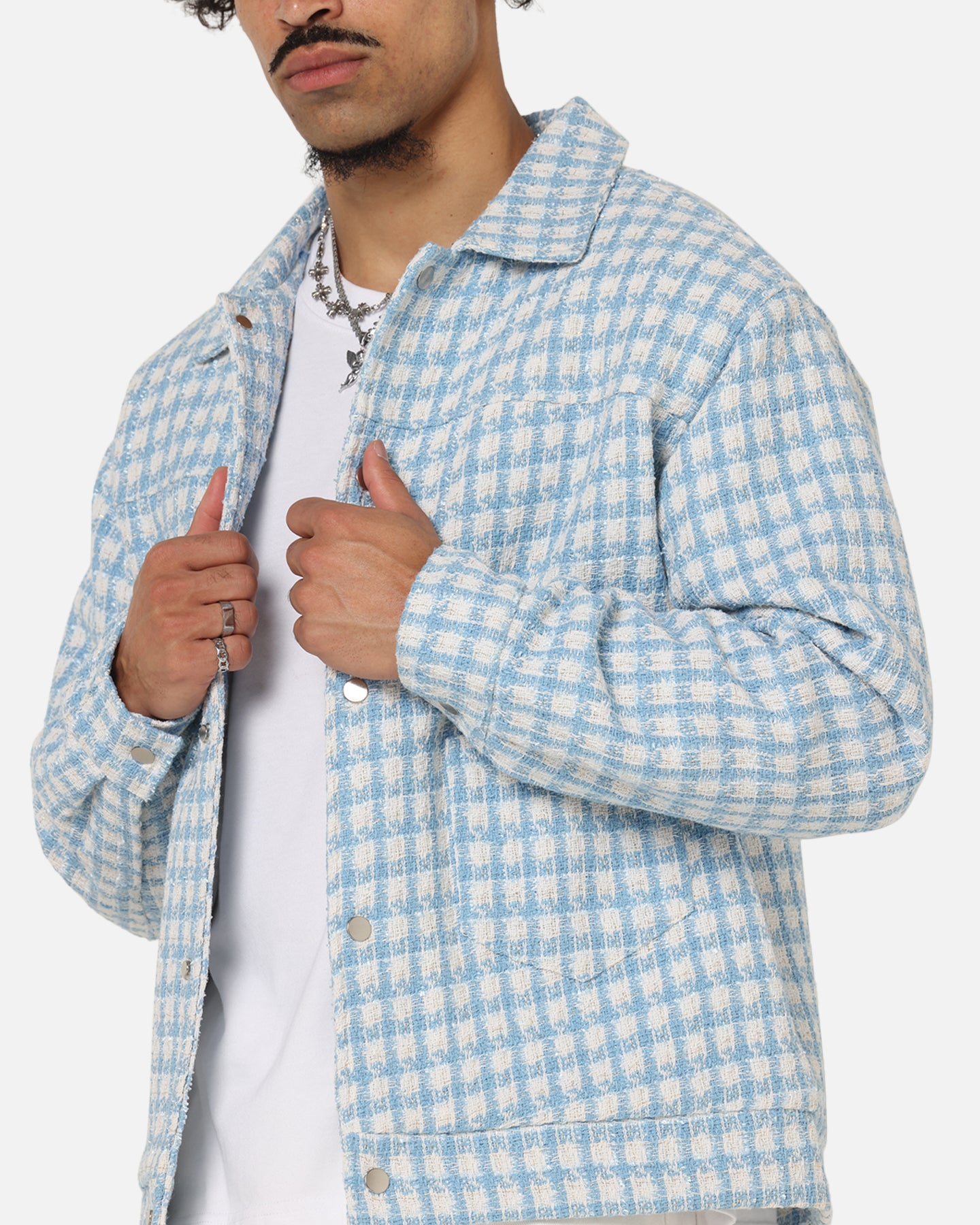XXIII Waffle Jacket Blue Check、mySite、zt4zffjzw