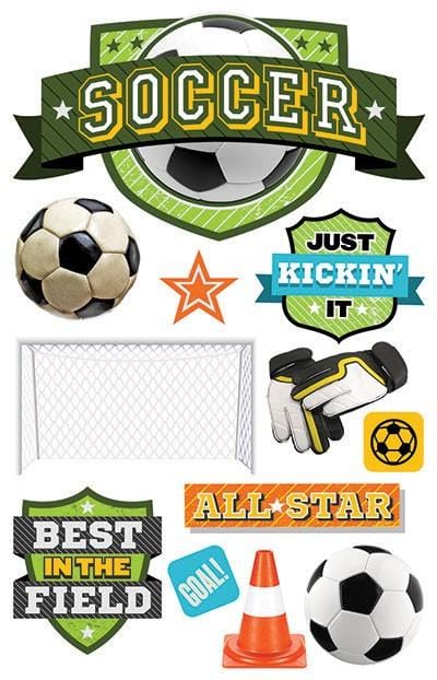  Scrapbook Stickers - 3D Soccer Champ、mySite、ghnorth