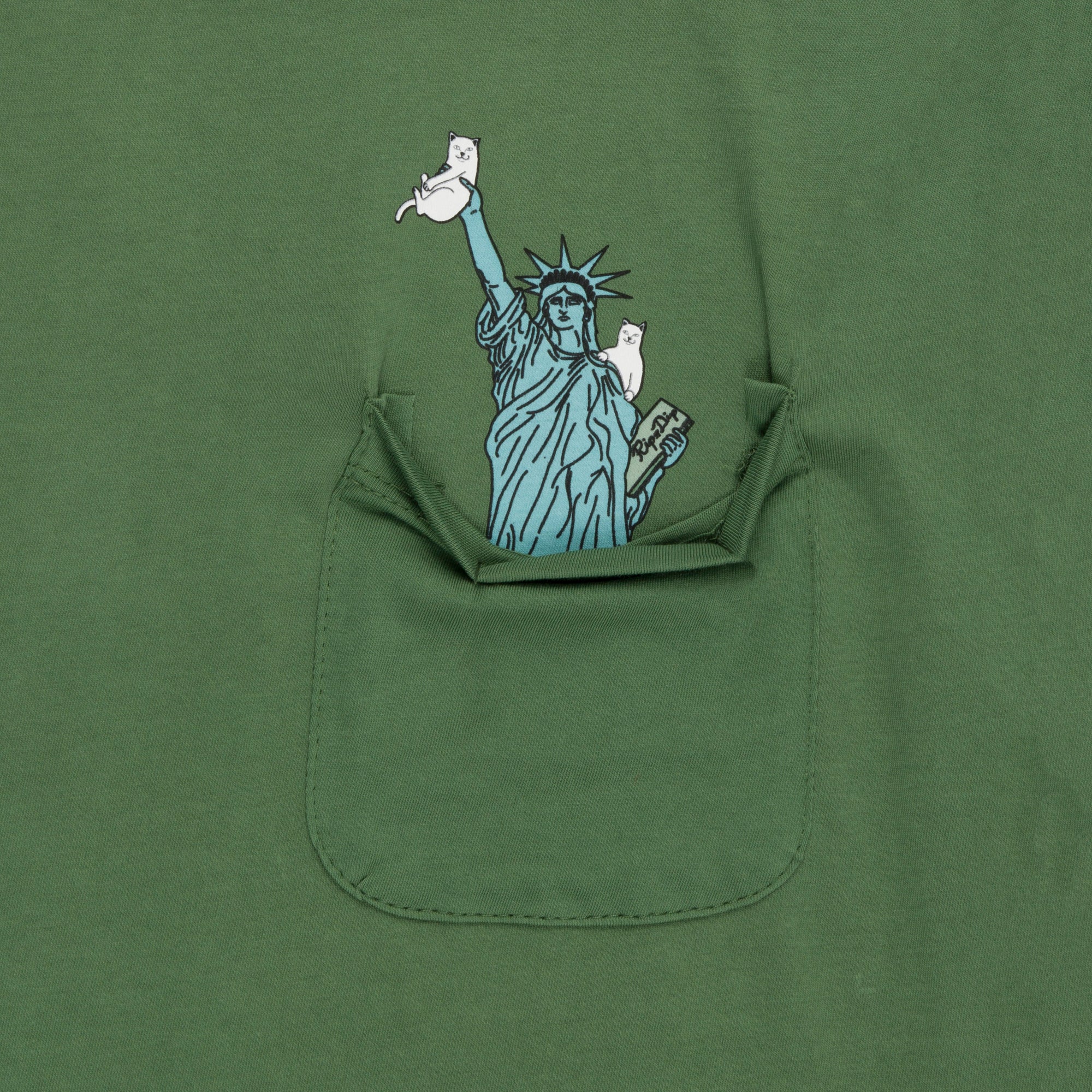  Liberty Pocket Tee (Olive)、mySite、merchandisen