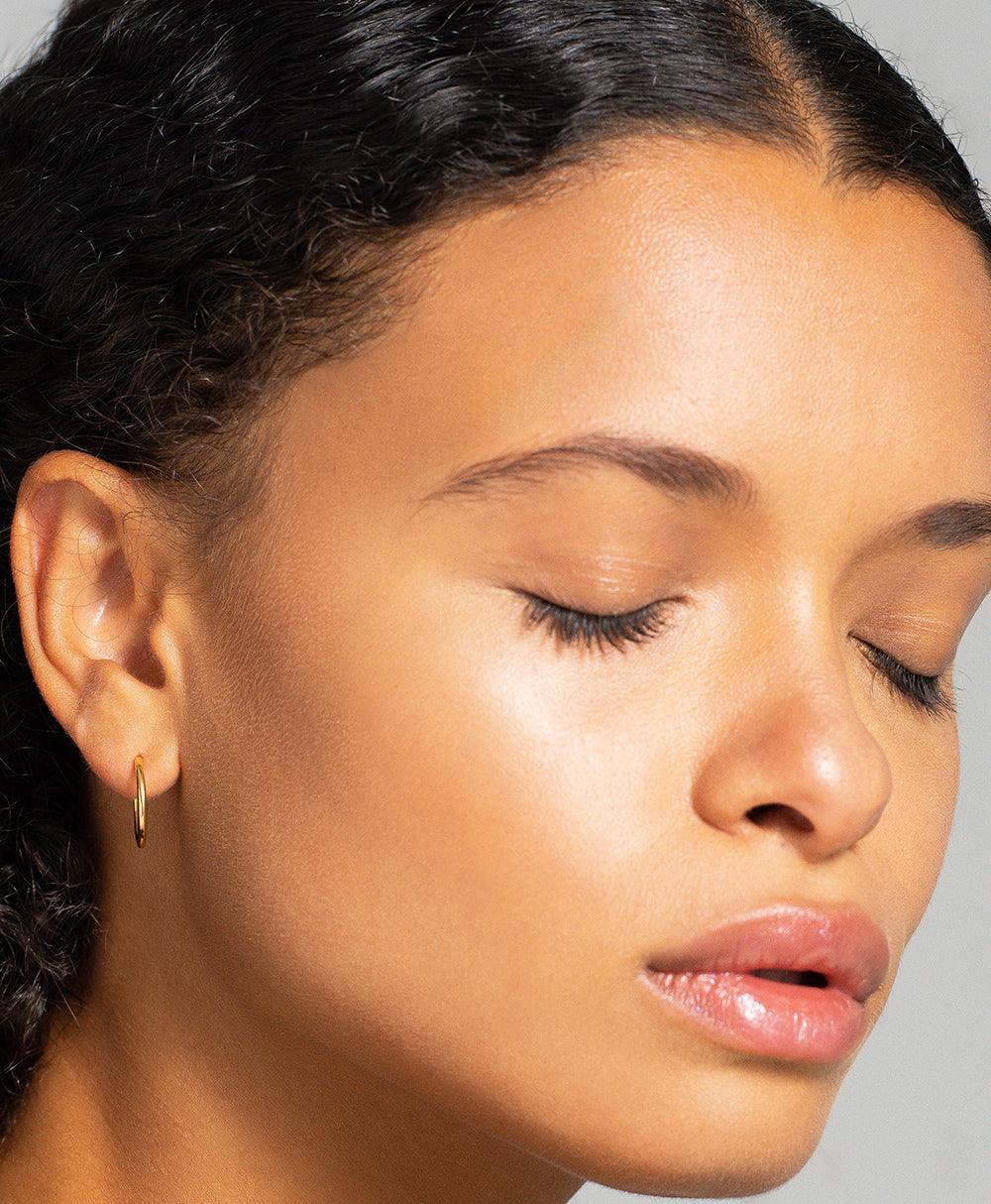  Aya Big Creole 18ct Gold Plated