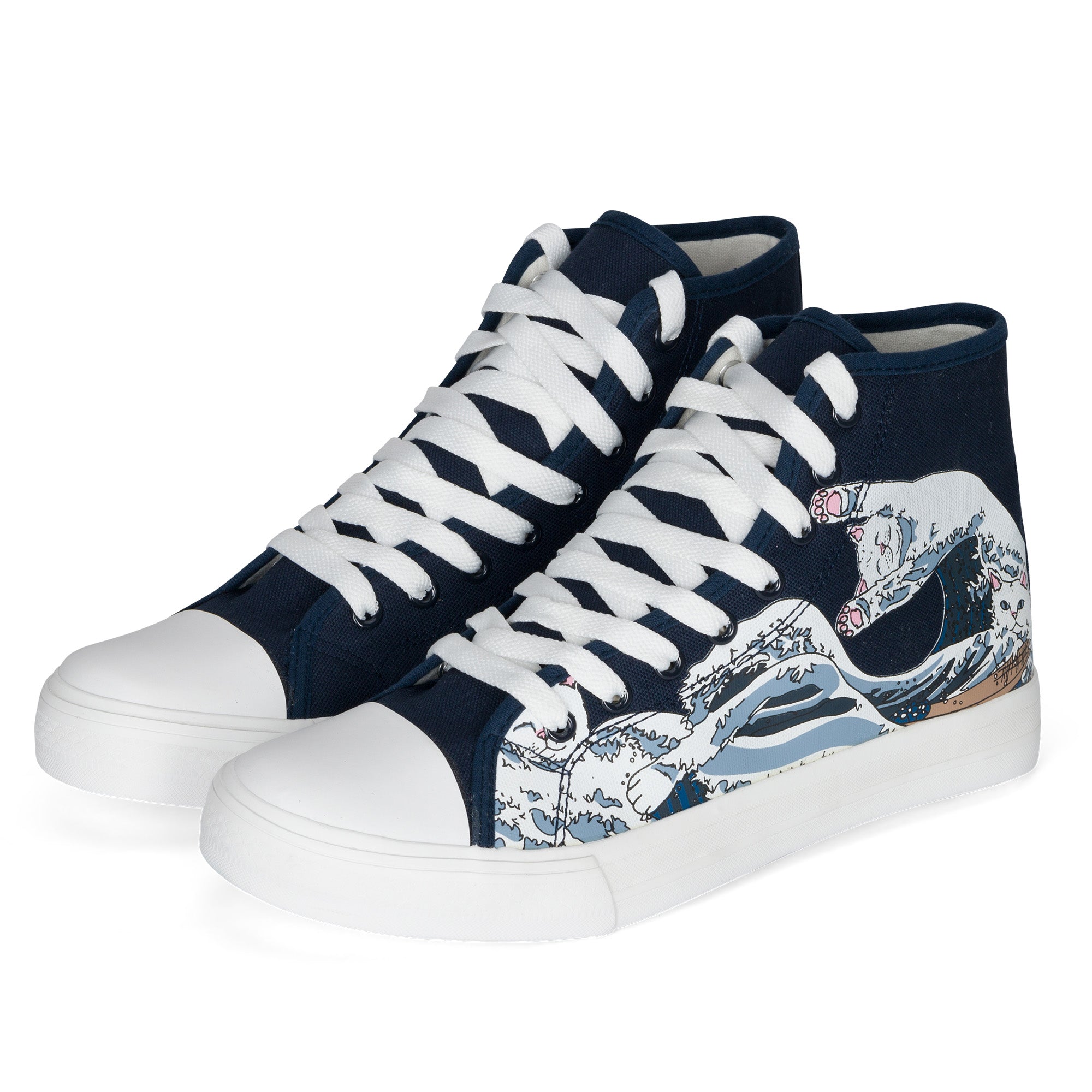  Great Wave High-Top Shoes (Blue)、mySite、merchandisen