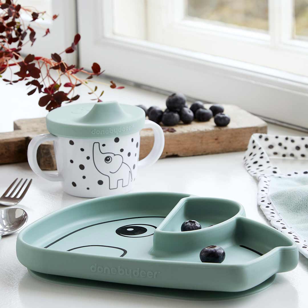  Done by Deer Stick & Stay Elphee Silicone Plate - Blue、mySite、merchandisen