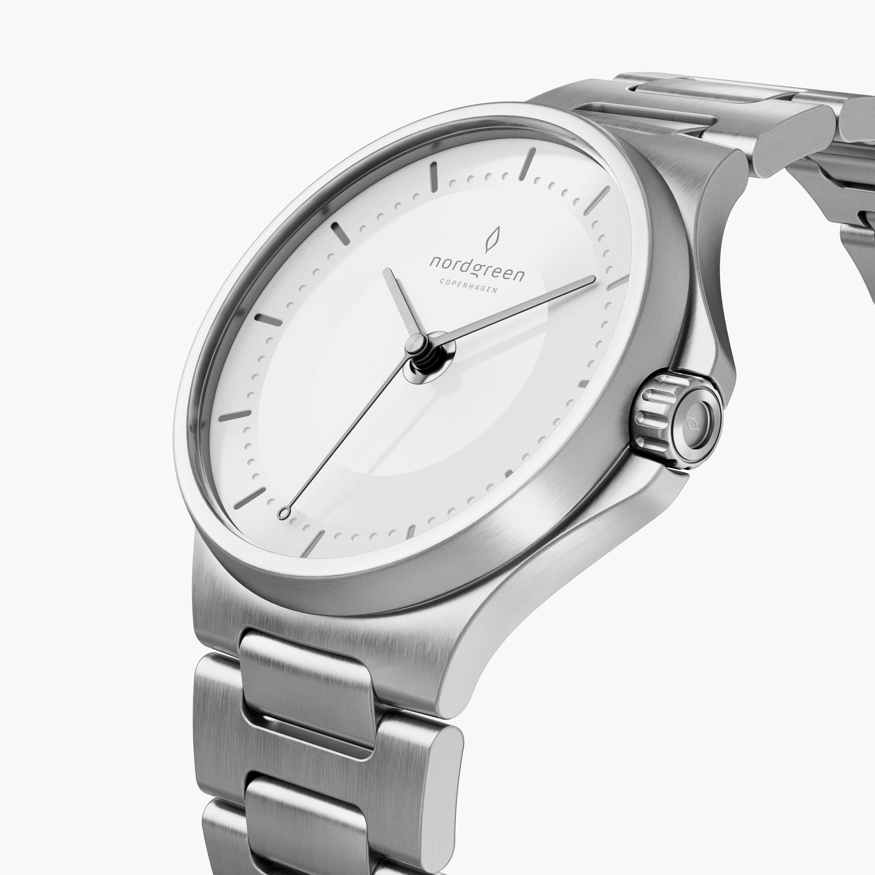  Guardian Silver White Dial Automatic with Silver H-Link Watch Strap