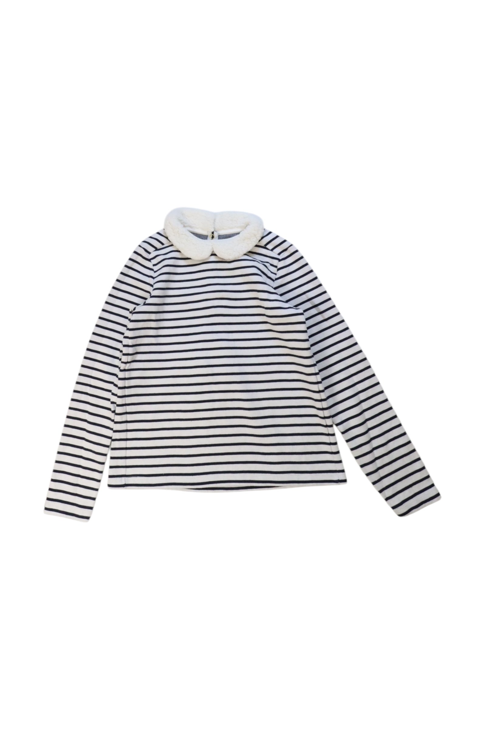 Petit Bateau Collared Stripe Top - Size 10Y、mySite、g9winljtr