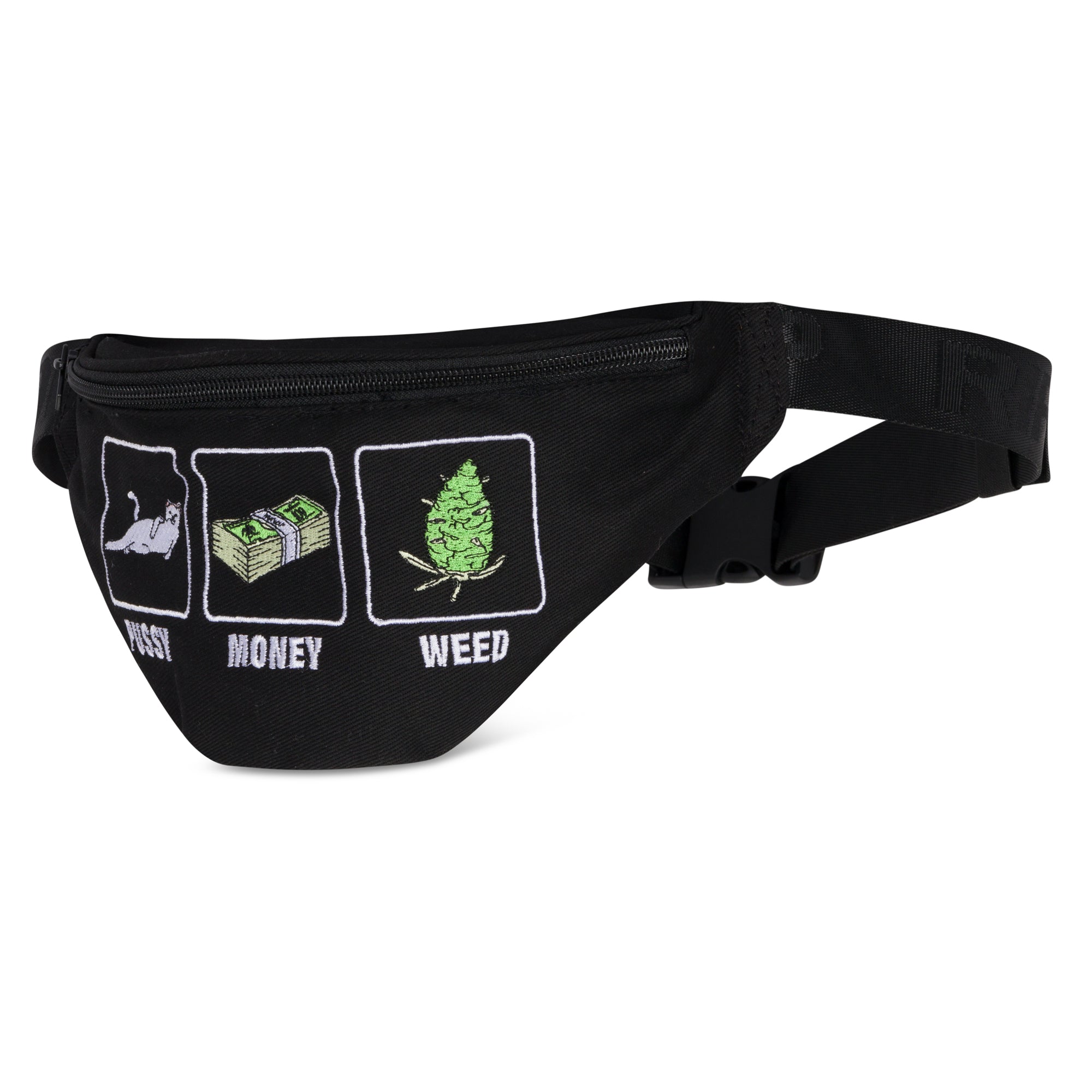  Pussy Money Weed Fanny Pack (Black)、mySite、merchandisen