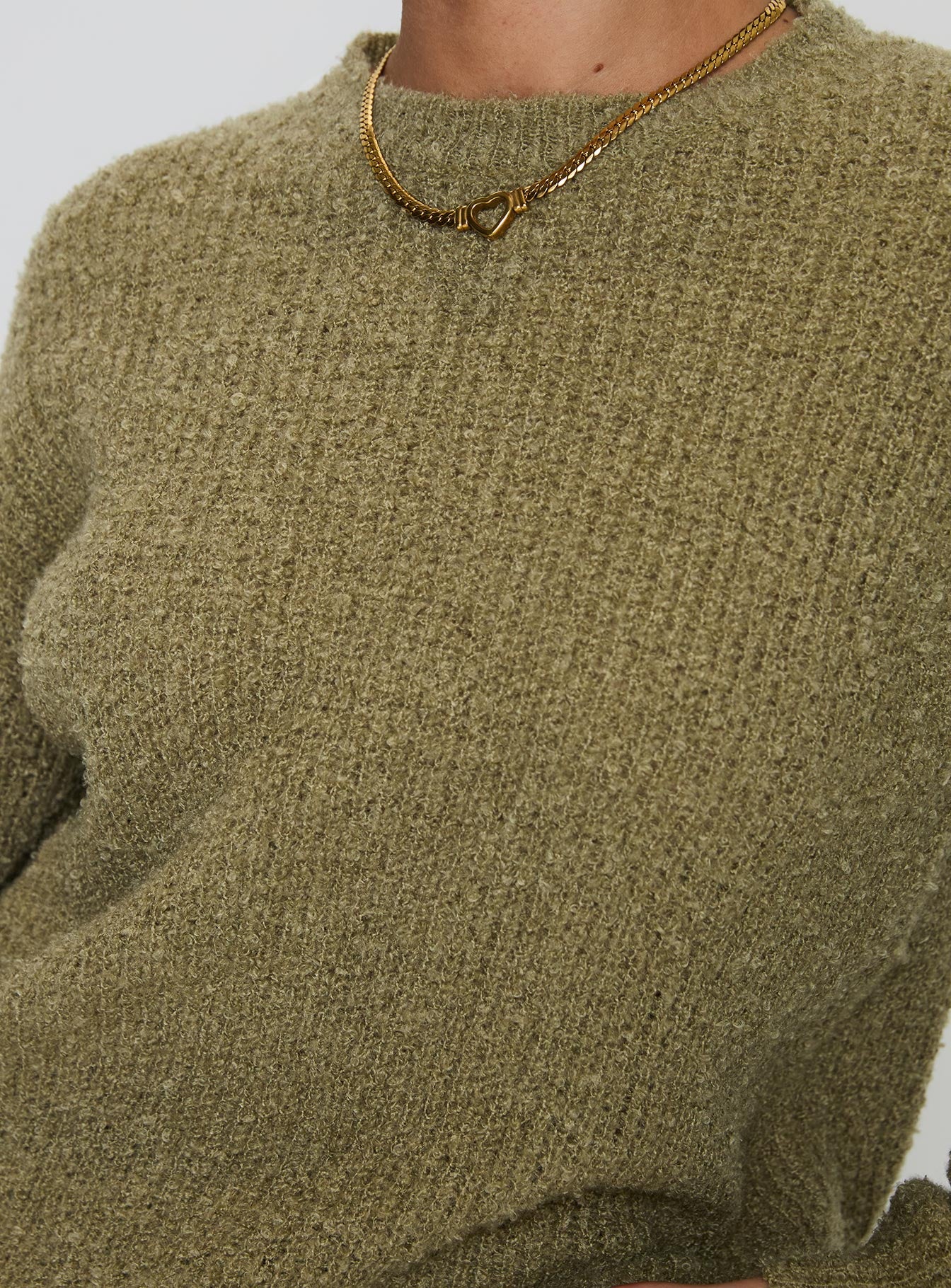 South End Knit Sweater Khaki、mySite、solidvoid
