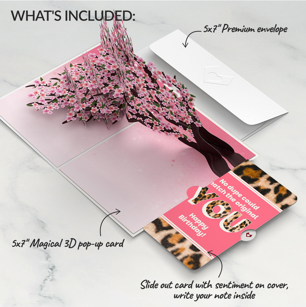 Cherry Blossom Branches in Bloom Birthday Pop-Up Card and The original YOU Sentiment Set、mySite、solidvoid