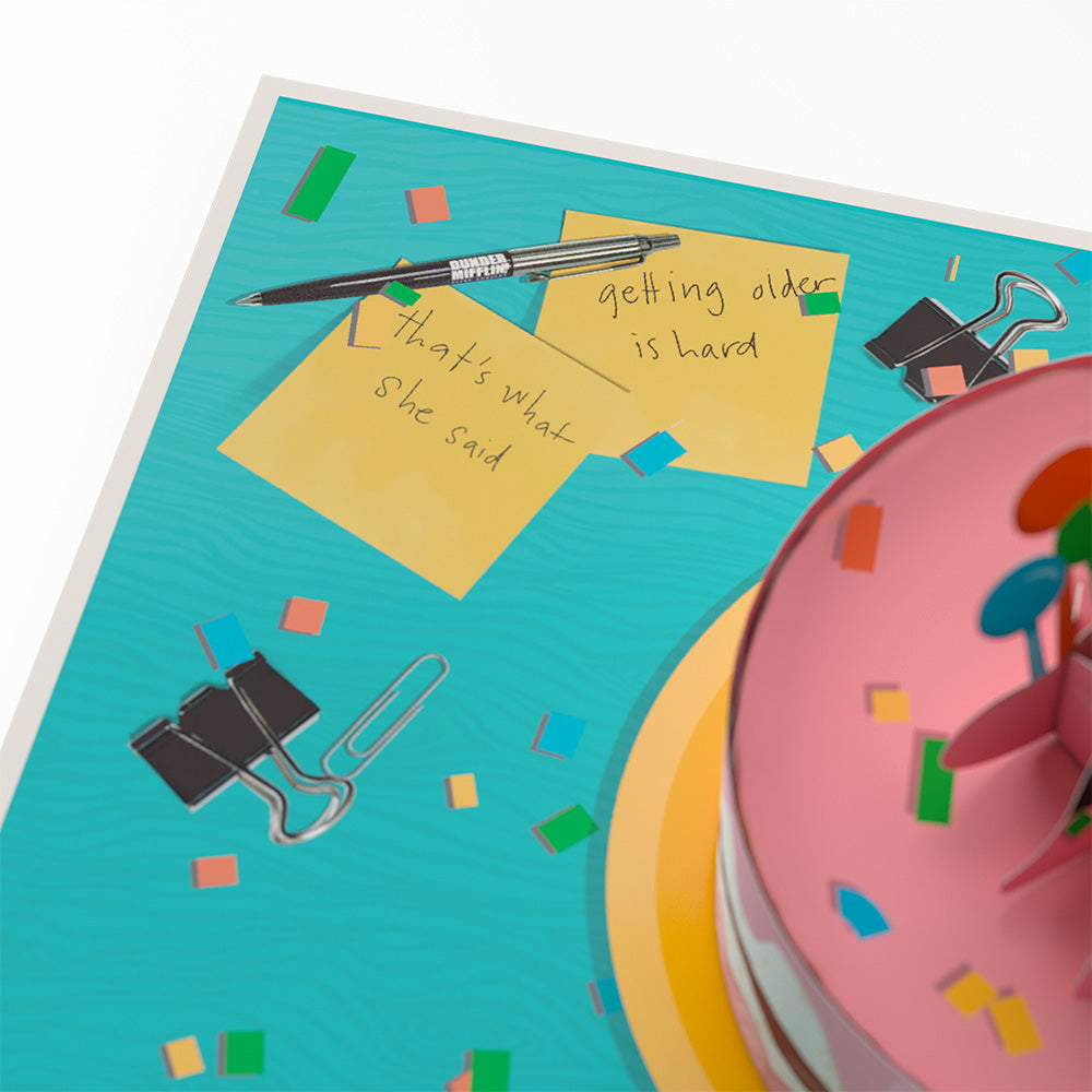 The Office You're Old Birthday Pop-Up Card、mySite、solidvoid
