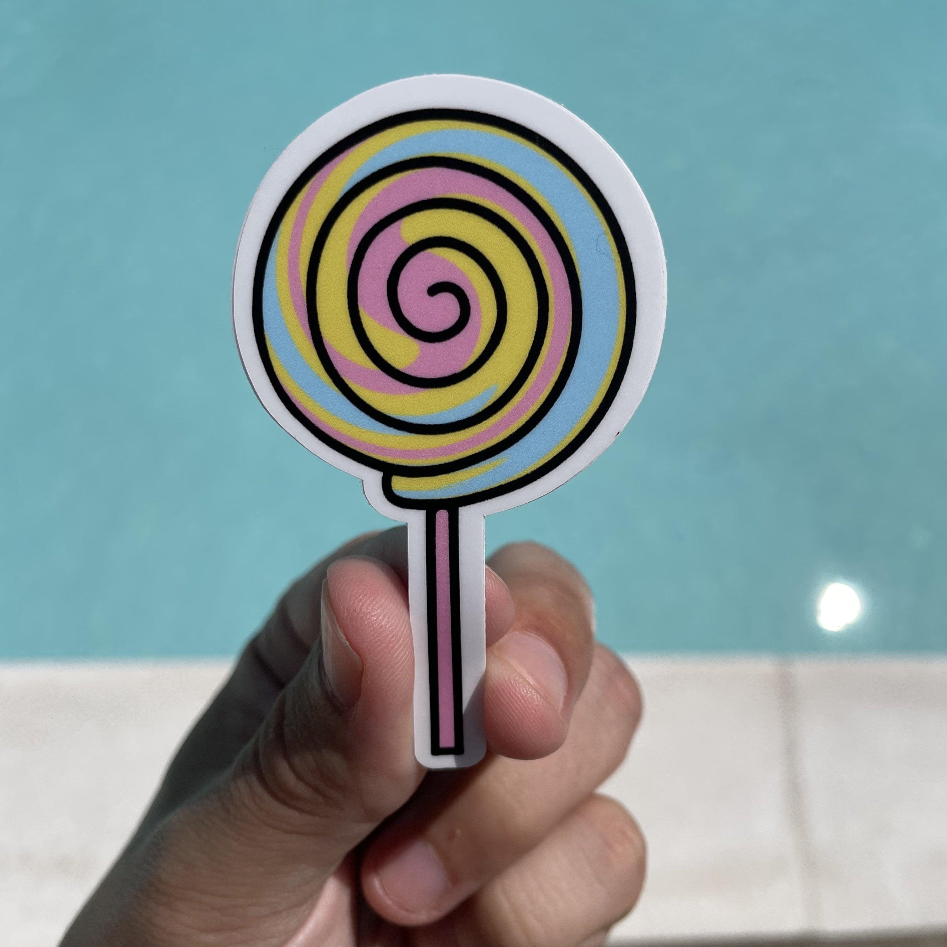  Multicolor Spiral Sucker Aesthetic Sticker、mySite、elrpsem3k