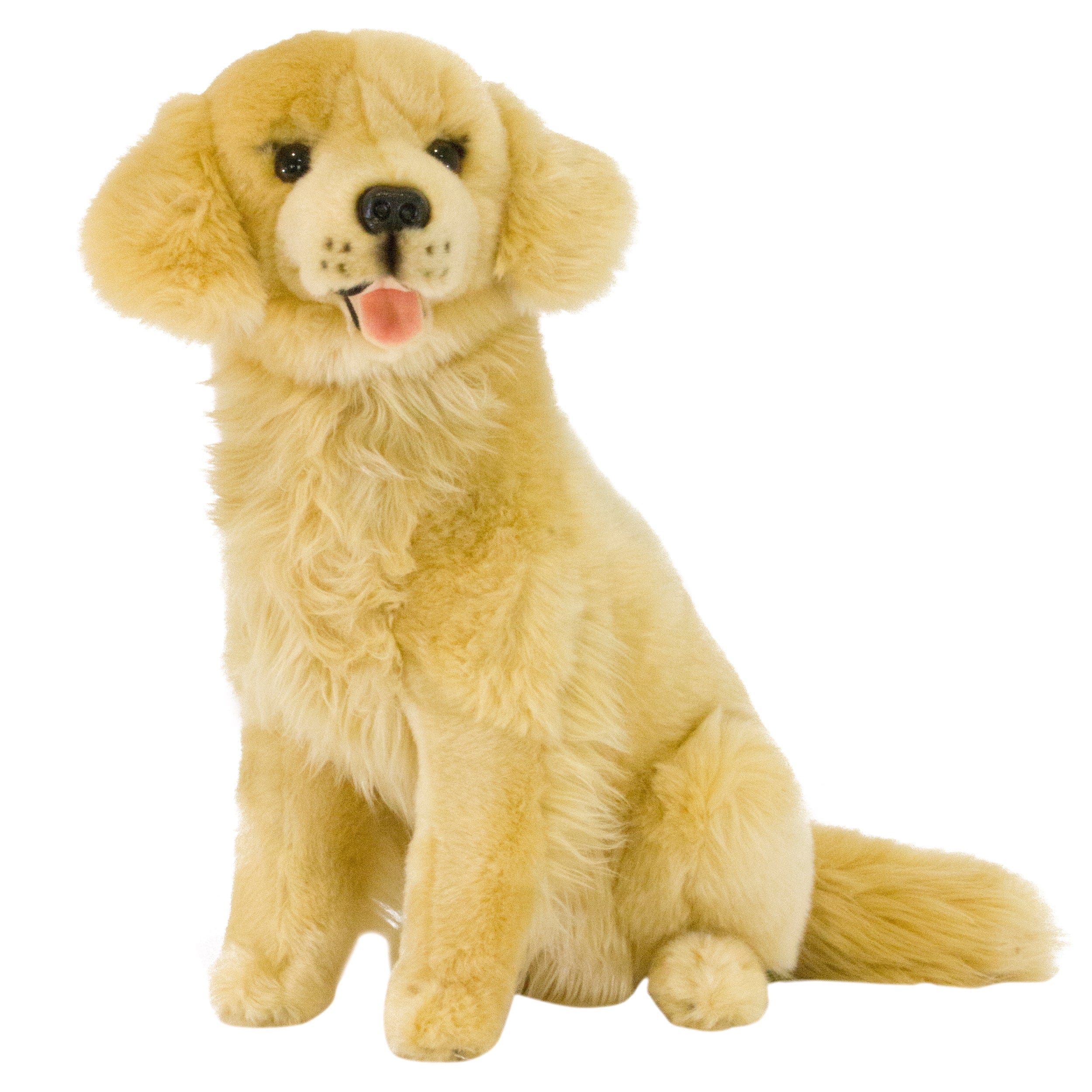 Plush Golden Retriever Stuffed Dog Lifelike Sitting Eco Friendly、mySite、g9winljtr