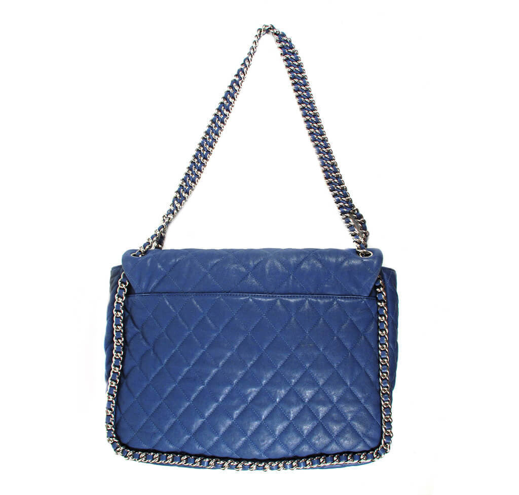 Chanel Maxi Flap Bag Blue Lambskin、mySite、garminoutage.com