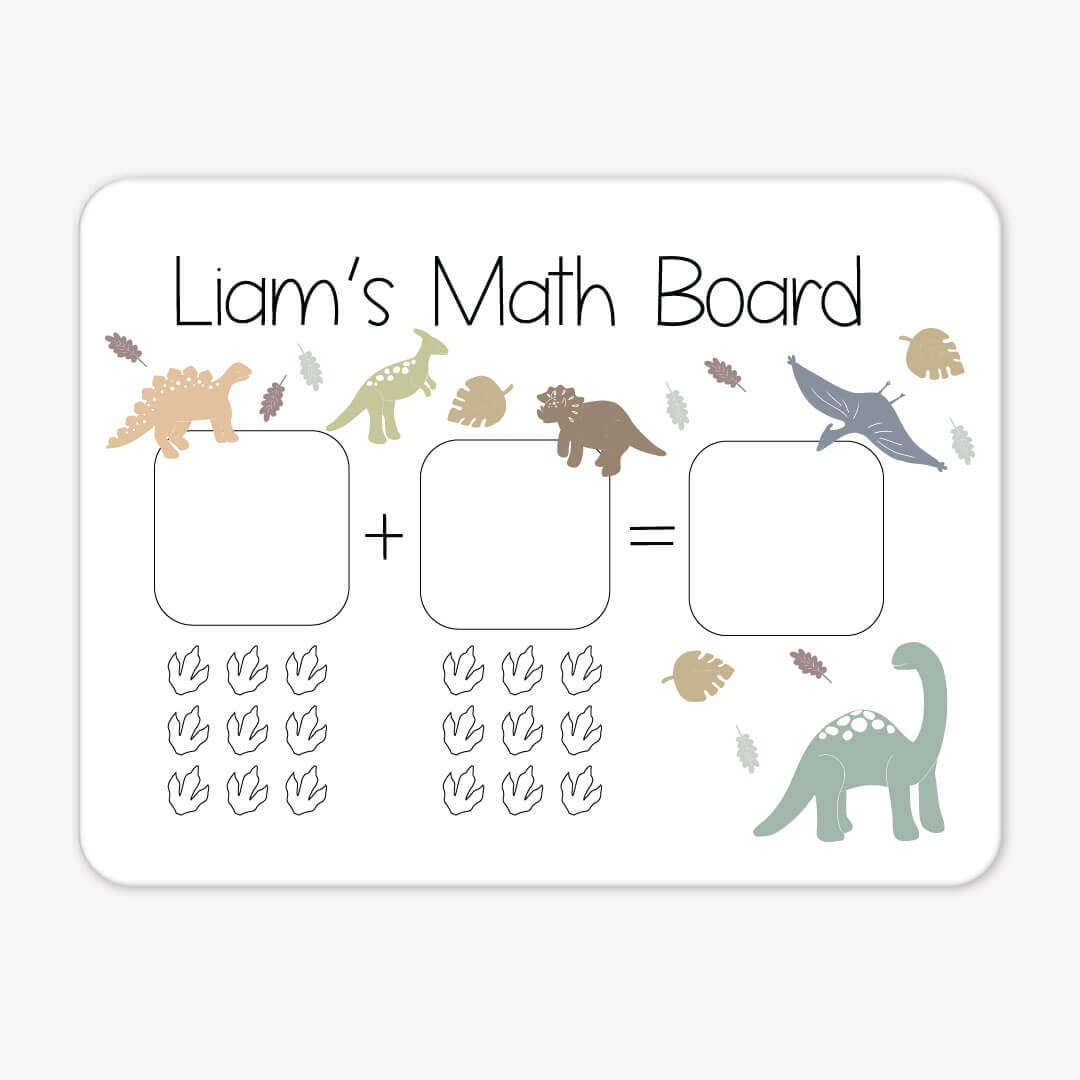  Kids Personalized Whiteboard | Dino Math、mySite、layawaytickets