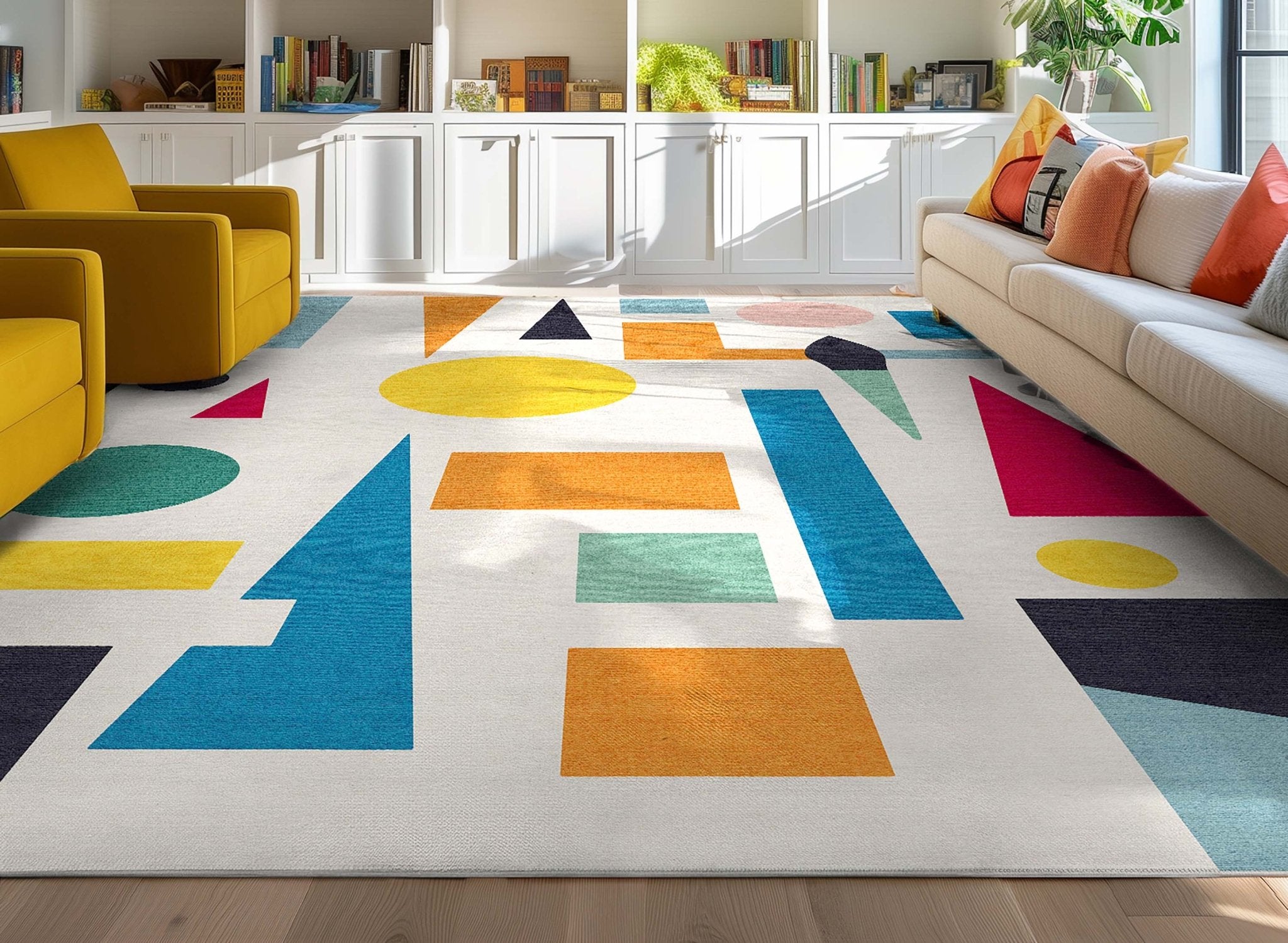 Crayola Modern Abstract Art Color Blast Multi Color Area Rug By Well Woven、mySite、gigharbornorthrealestate
