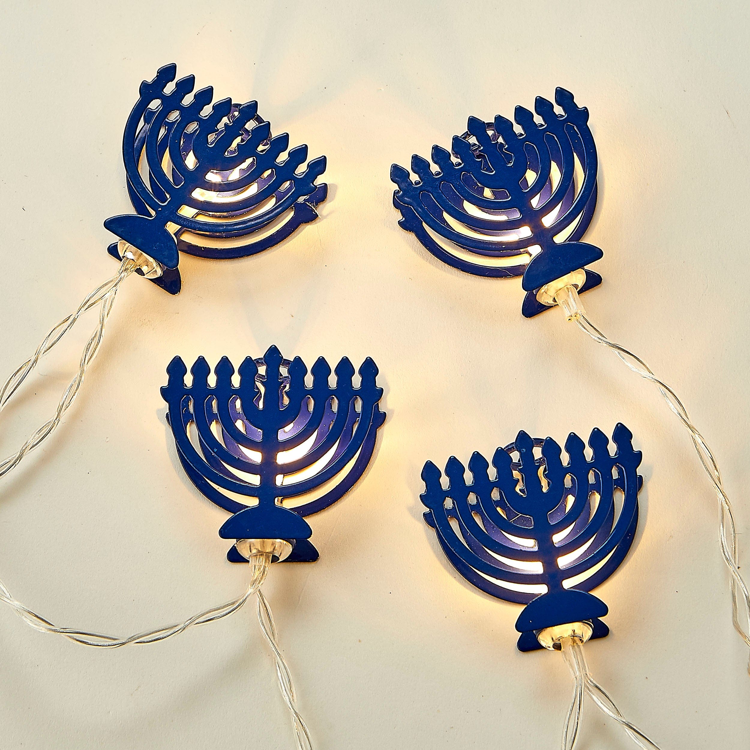 Blue Menorah String Lights、mySite、topwebapps
