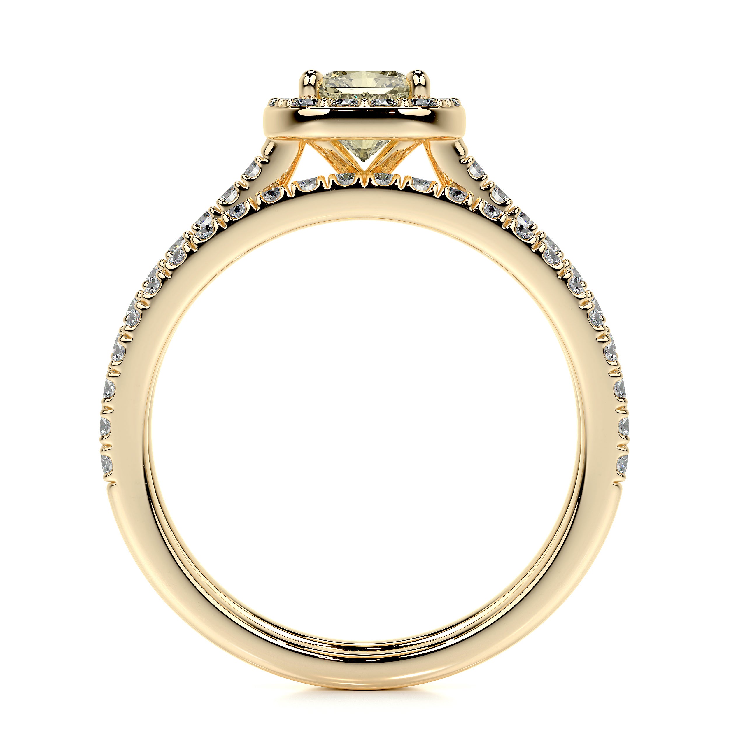 Cora Lab Grown Diamond Bridal Set -18K Yellow Gold、mySite、hinf8tx79