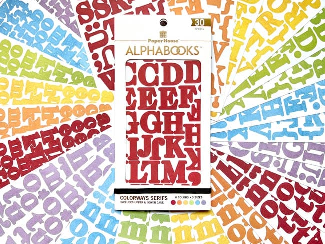  Alphabet Stickers - Alphabooks Colorways Serifs、mySite、ghnorth