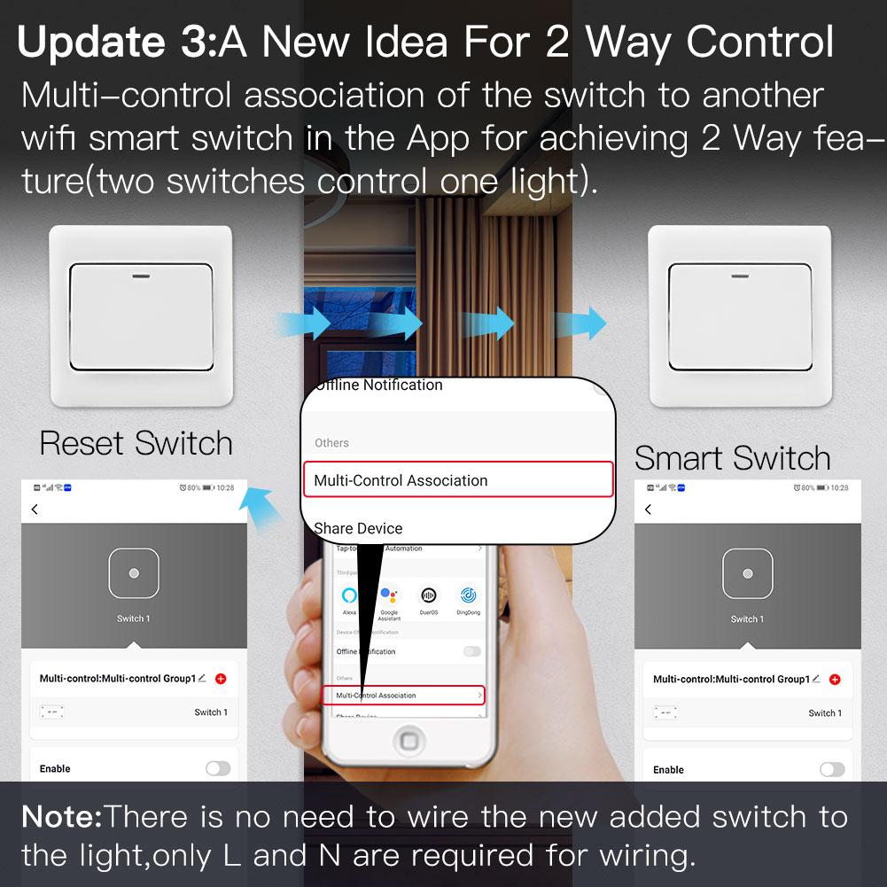 ZigBee Smart Light Switch Module Tuya No Neutral Wire 2 Way Required 2MQTT Relay、mySite、fannypackpong