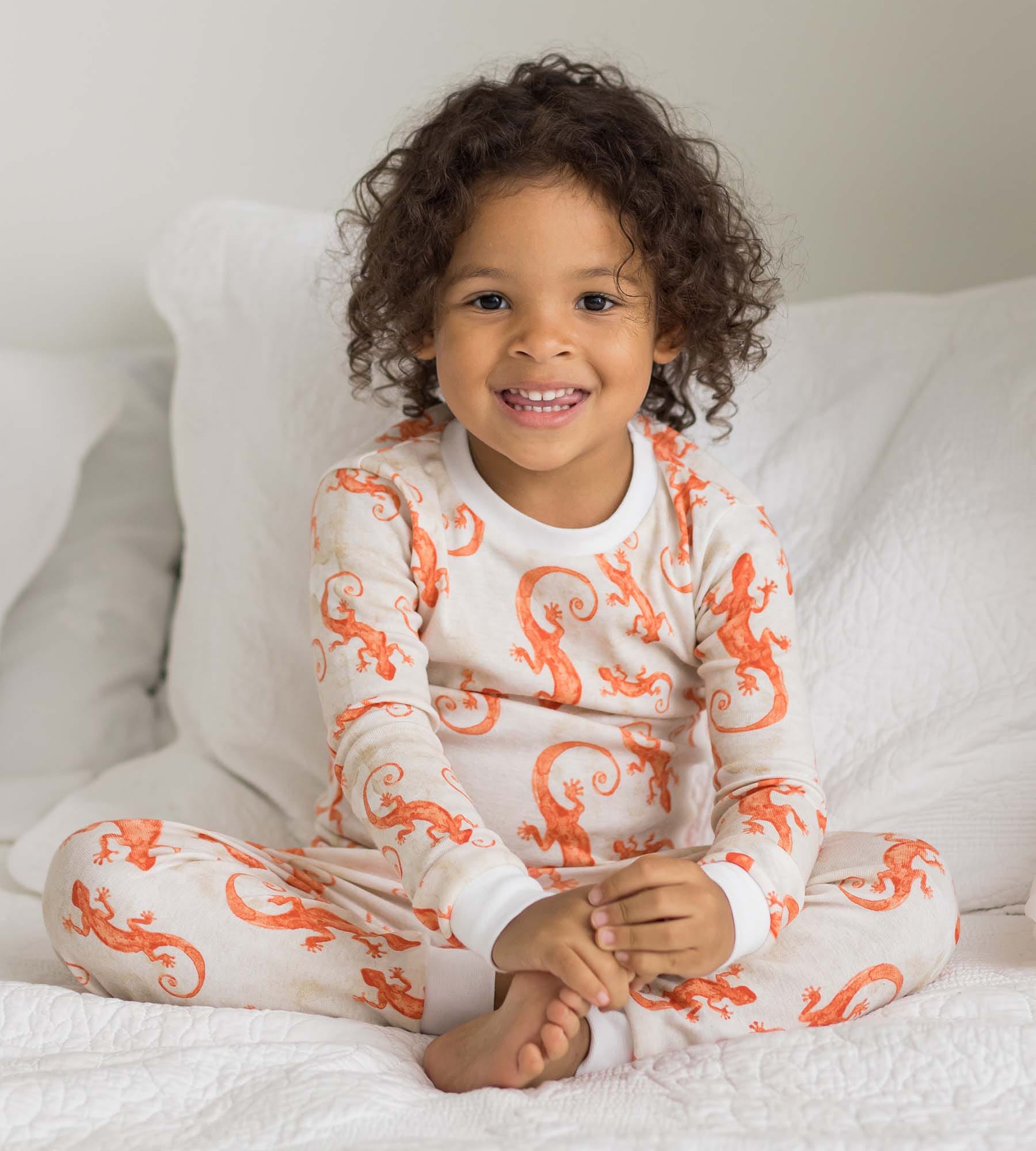 Watercolor Gecko Organic Cotton Sleeper、mySite、g9winljtr