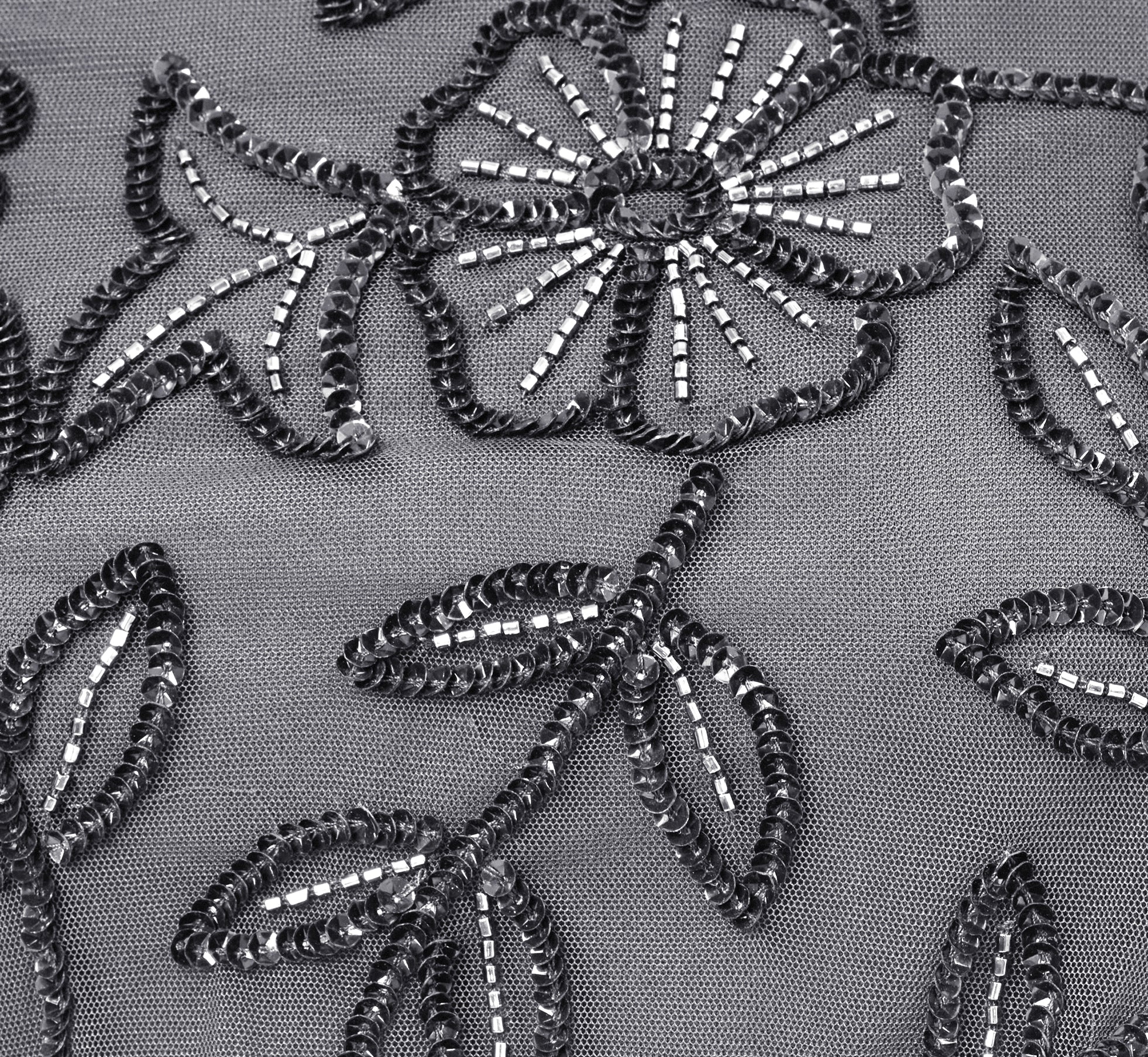 Jasmine Beaded Blouson Gown With Sheer Short Sleeves In Dusty Blue、mySite、solidvoid