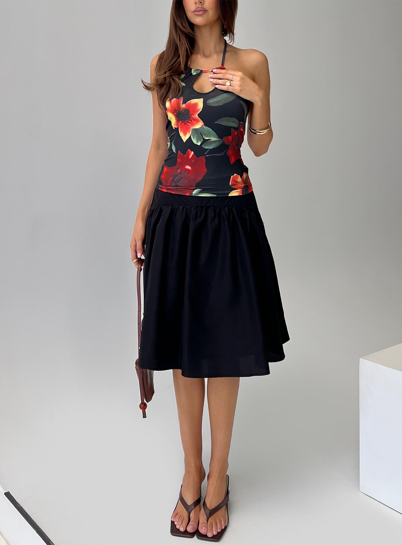 Inside Jokes Top Floral Multi、mySite、solidvoid