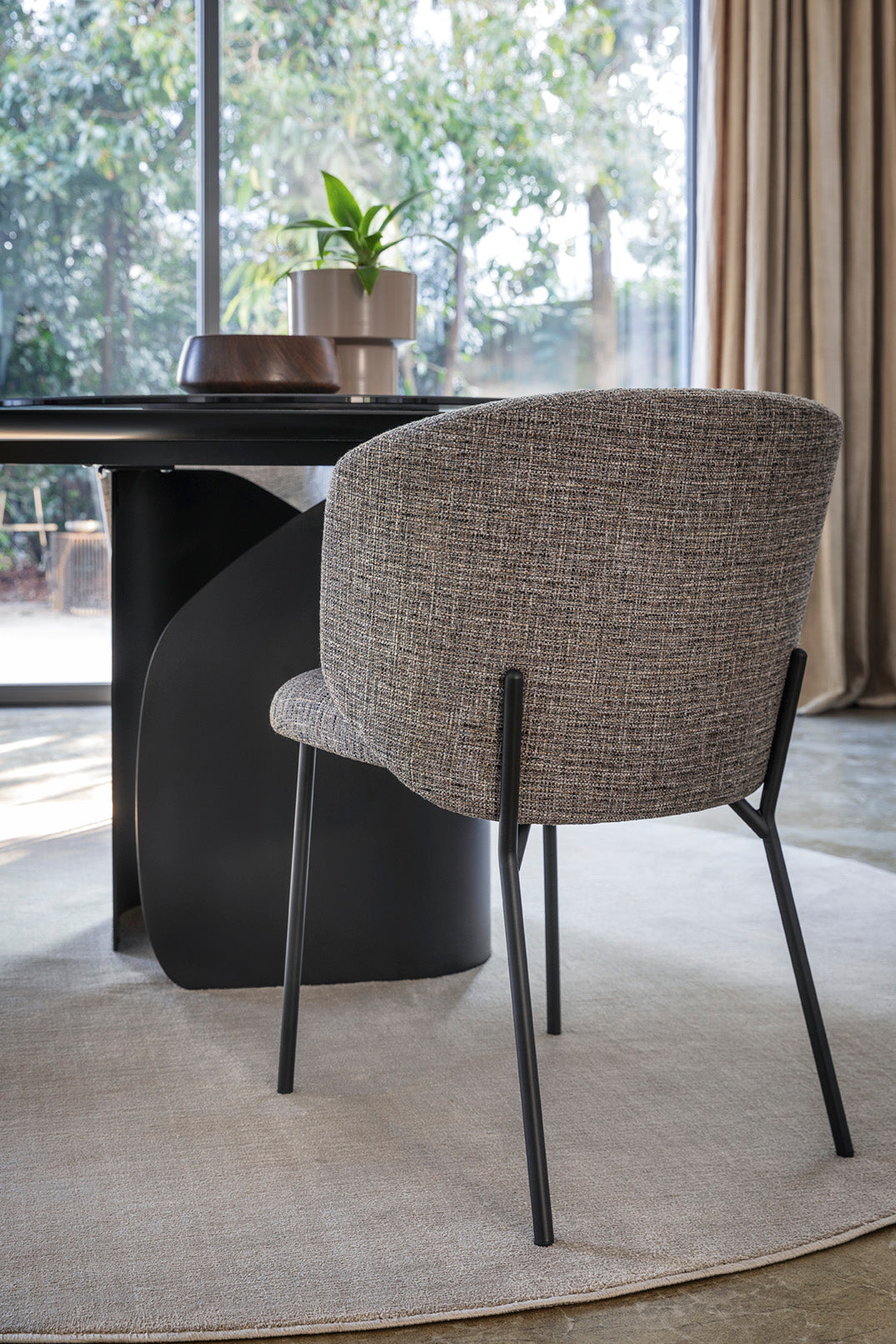  Sweel Dining Chair with Upholstery & Wood Options、mySite、sugarbowlscore