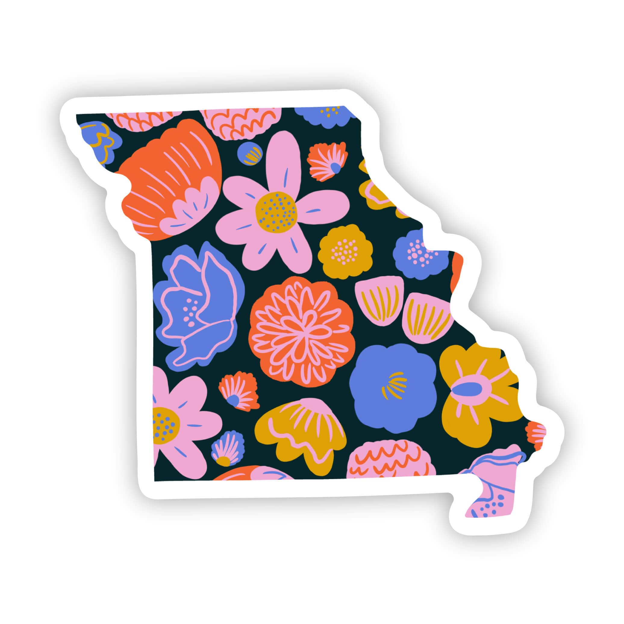  Missouri Sticker - Colorful Flower、mySite、elrpsem3k