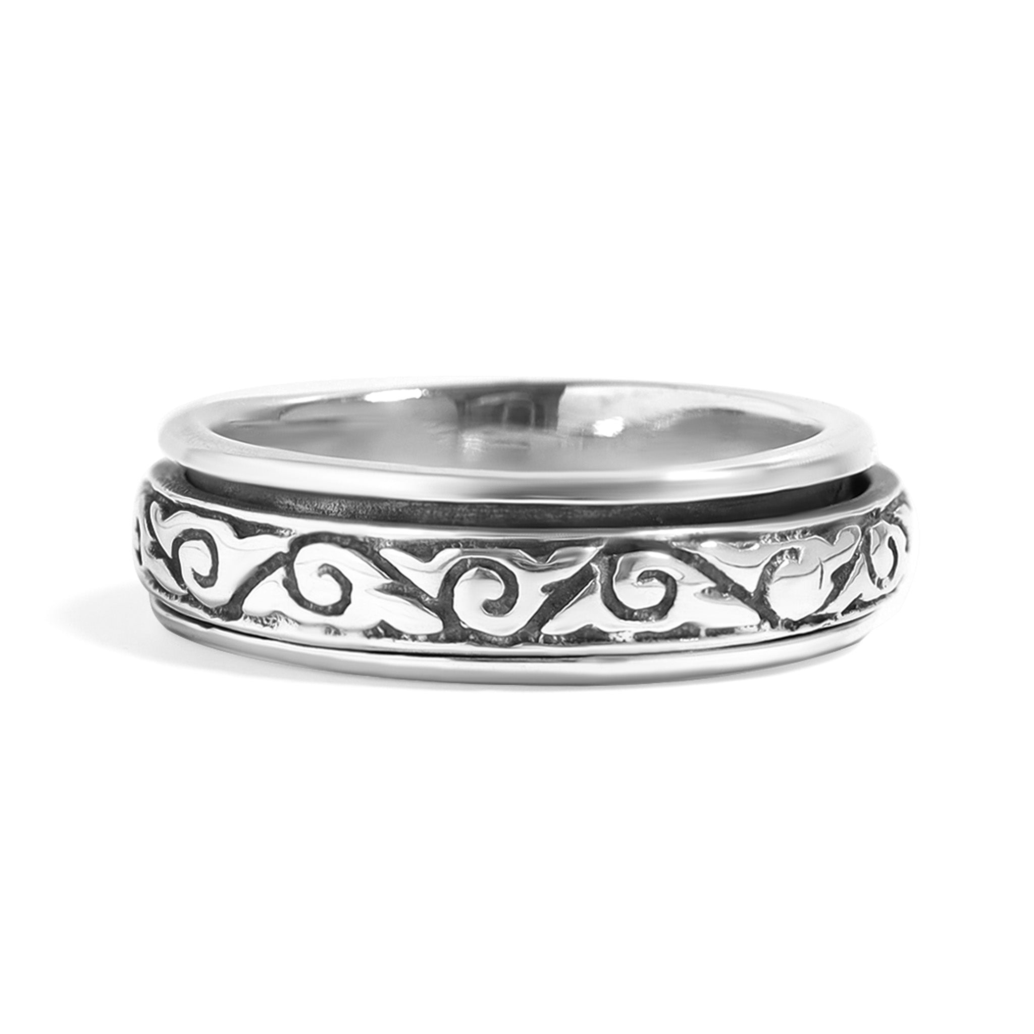 Sterling Silver Cloud Spinner Ring / SSR0045、mySite、dreamappss