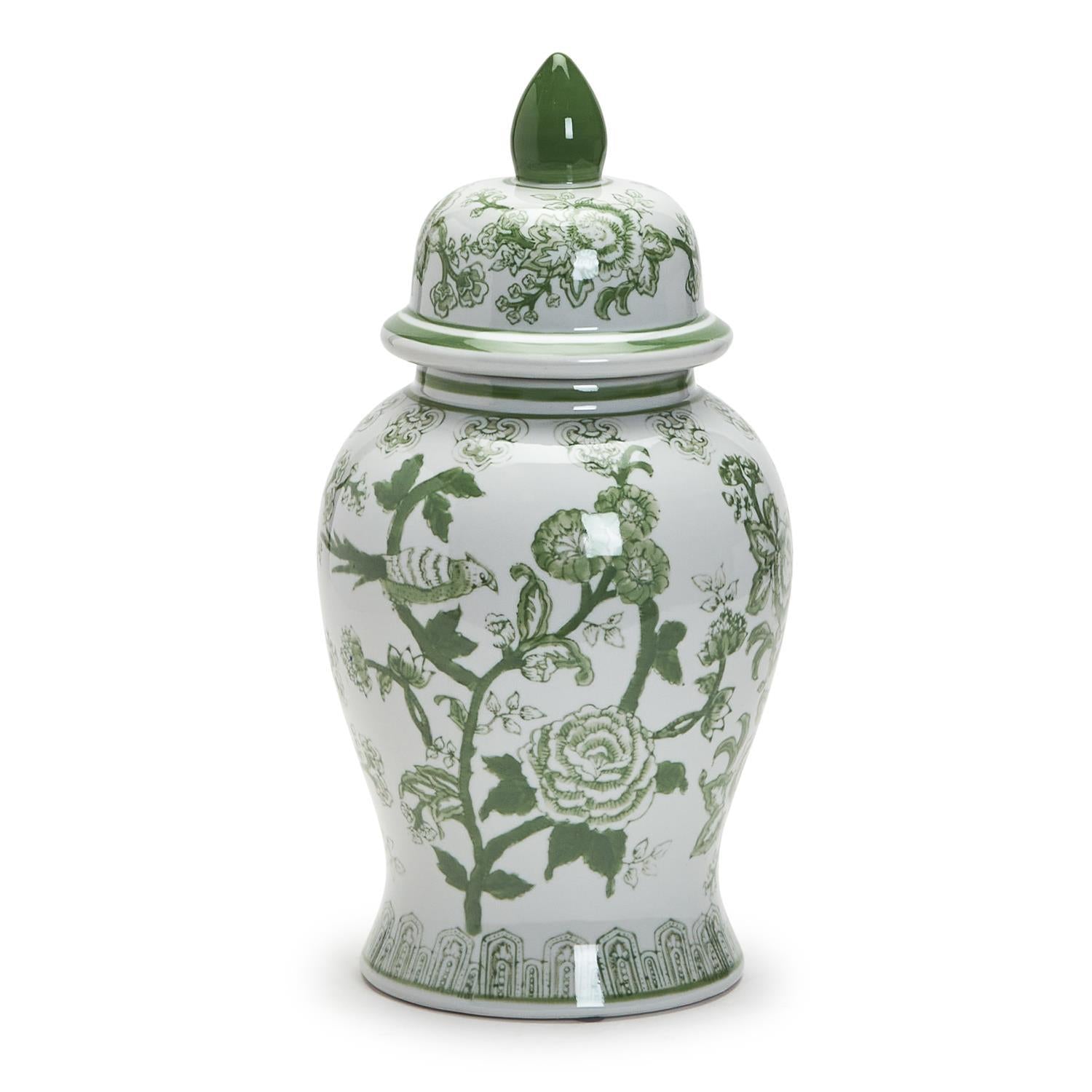  Green and White Covered Temple Jar、mySite、elrpsem3k