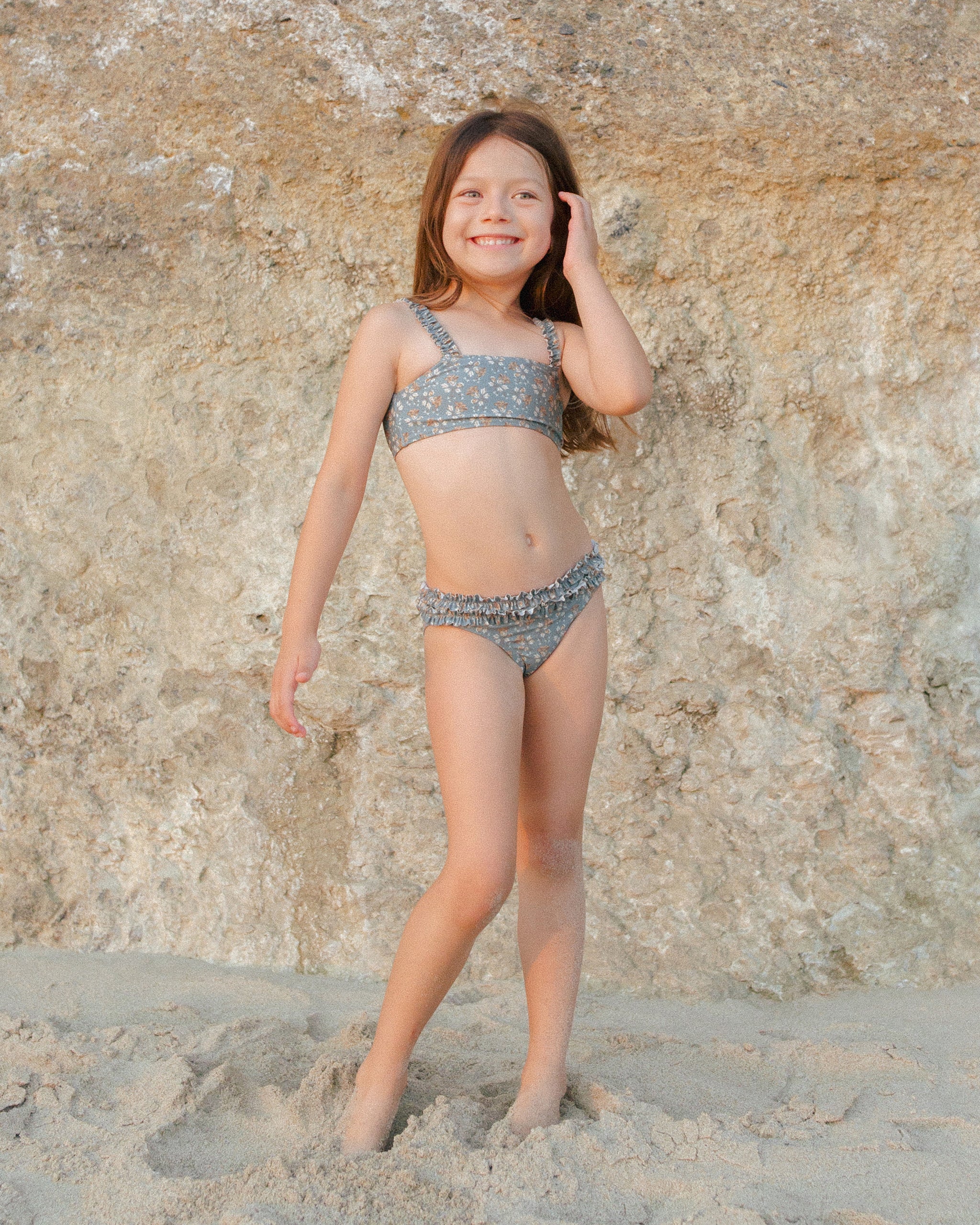  Rouched Bikini || Blue Floral、mySite、layawaytickets