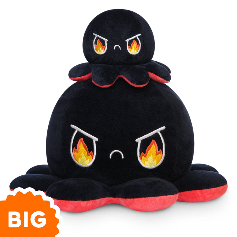 TeeTurtle Big Reversible Octopus Plushie (Red + Black)、mySite、lovesweatpilates
