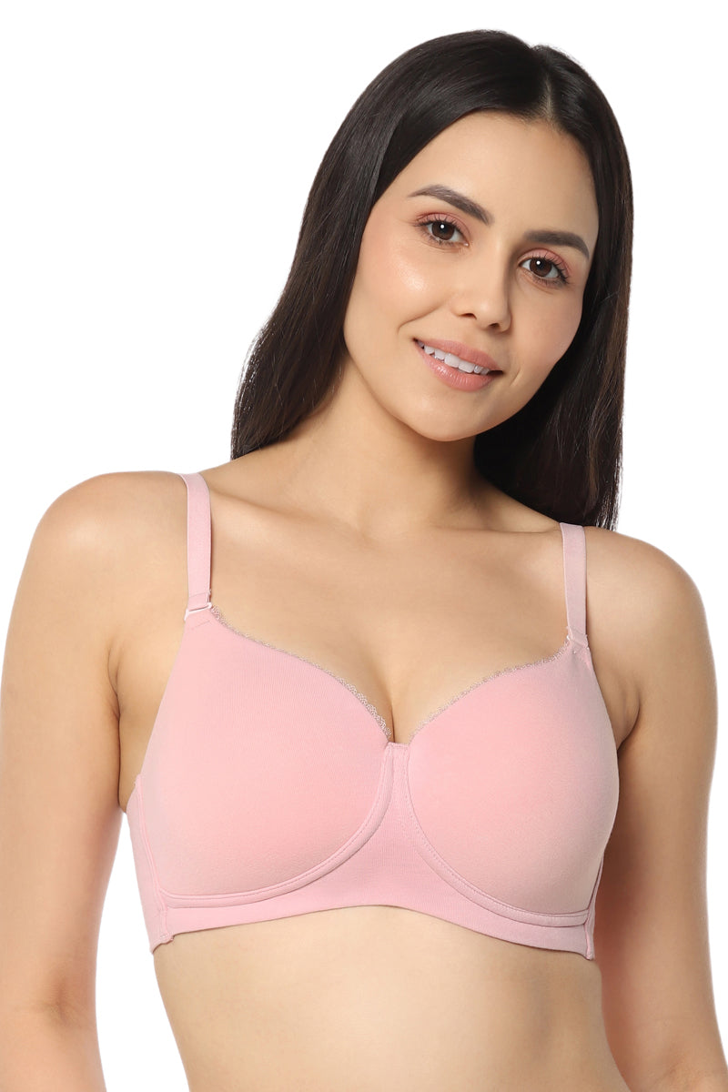  Signature Cotton Padded & Wirefree Bra - Pink Nectar、mySite、justintrudeaud