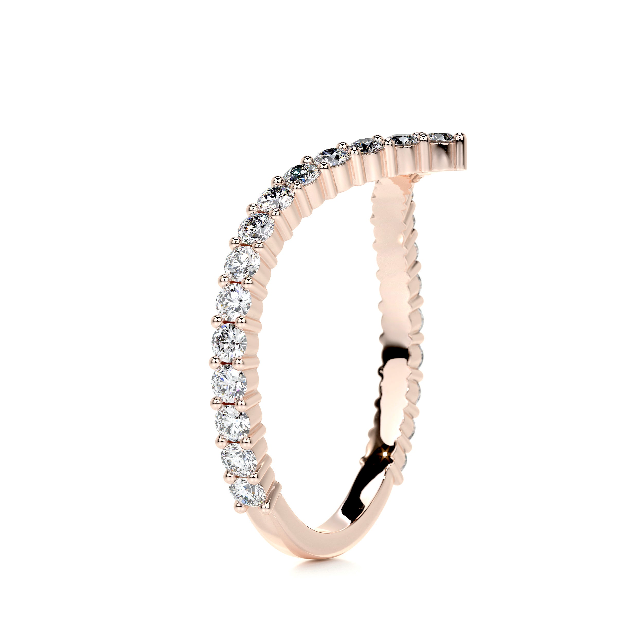 Dawn Diamond Wedding Ring (0.50 Carat) -14K Rose Gold、mySite、hinf8tx79