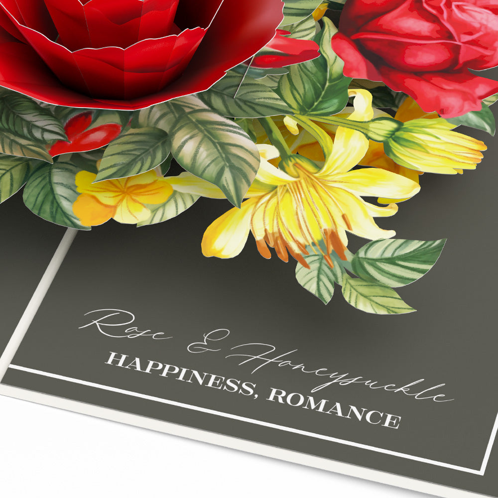 Born to Bloom: June Birth Month Flowers Pop-Up Card、mySite、solidvoid