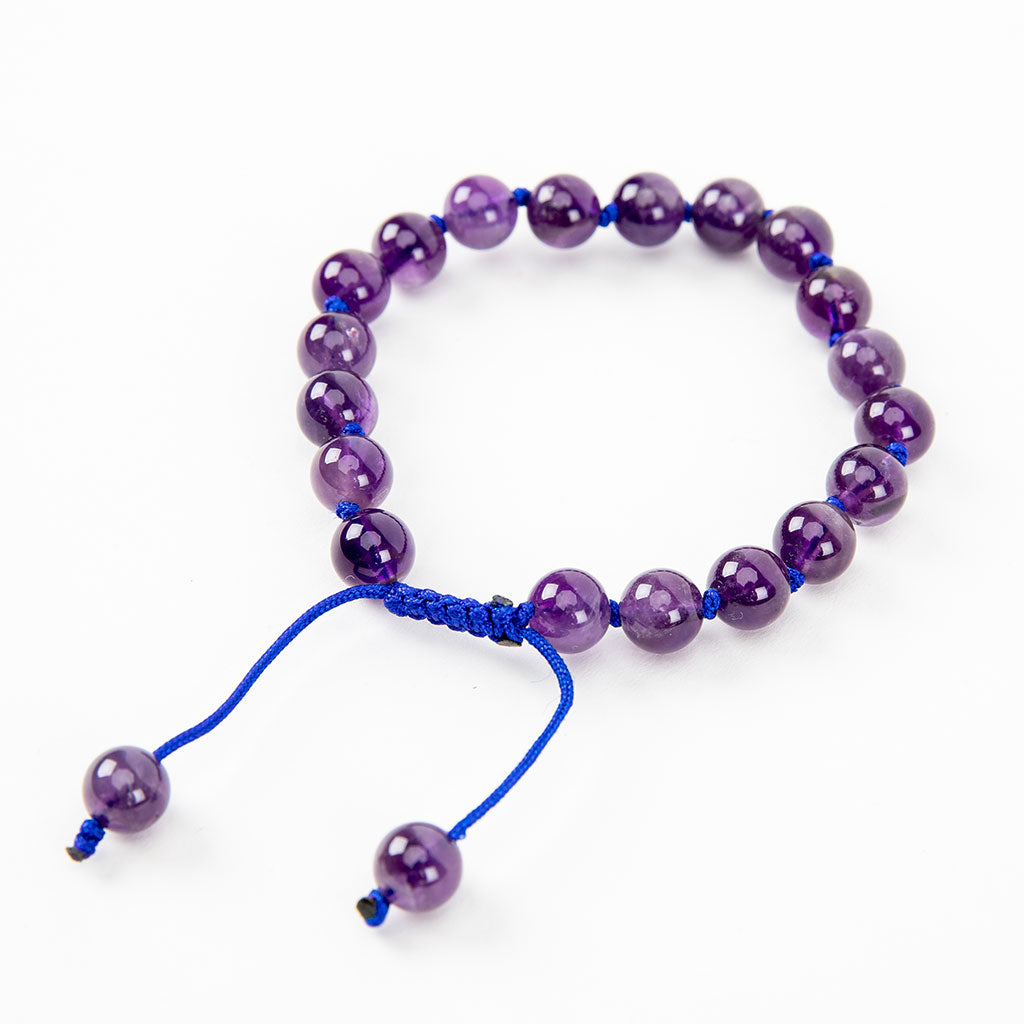 Adjustable Amethyst Wrist Mala、mySite、topwebapps