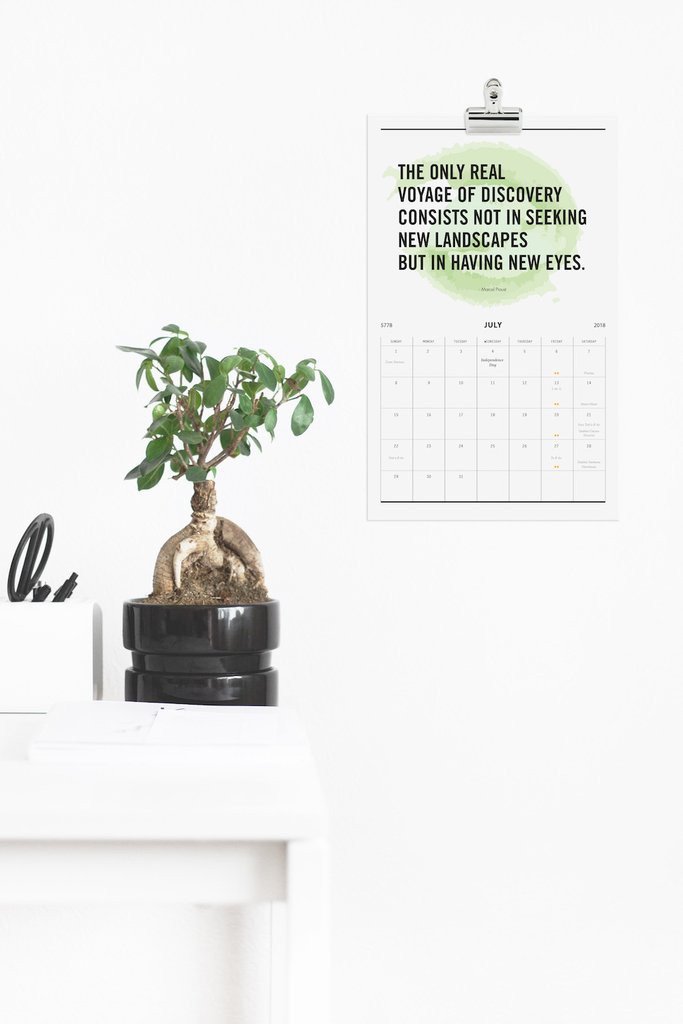 Great Jewish Quotations - Jewish Wall 5778 Calendar、mySite、topwebapps