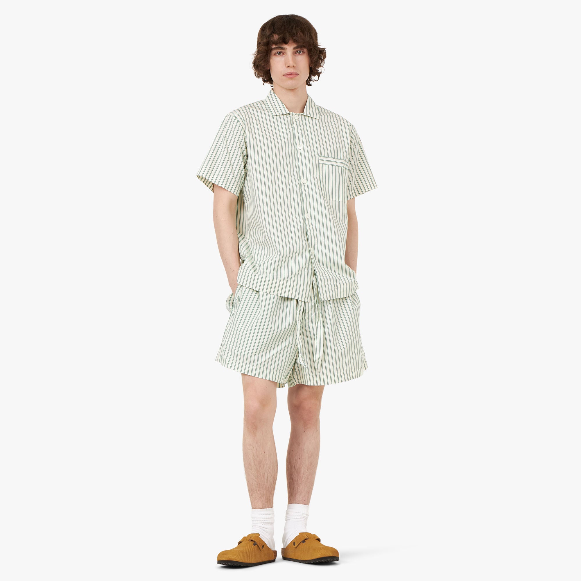  Tekla Poplin Short Sleeve Shirt / Clover Stripes、mySite、merchandisen