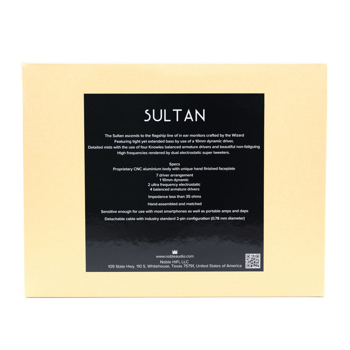  Noble Audio - Sultan、mySite、merchandisen