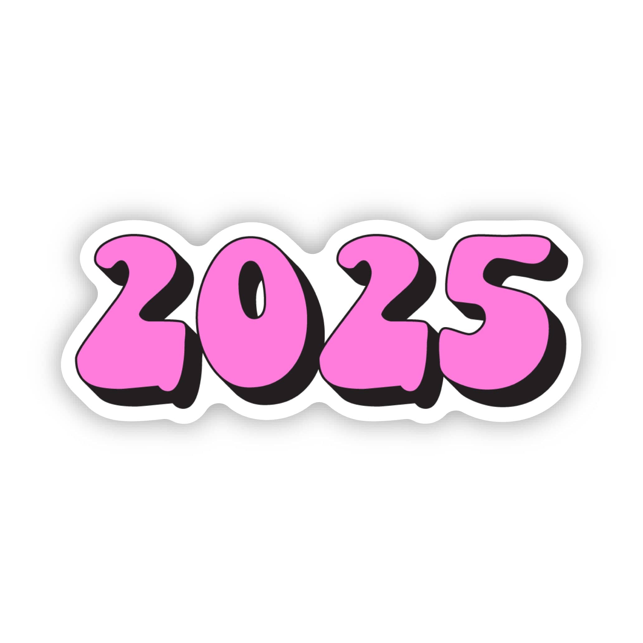  2025 Pink Text Graduation Sticker、mySite、ghnorth