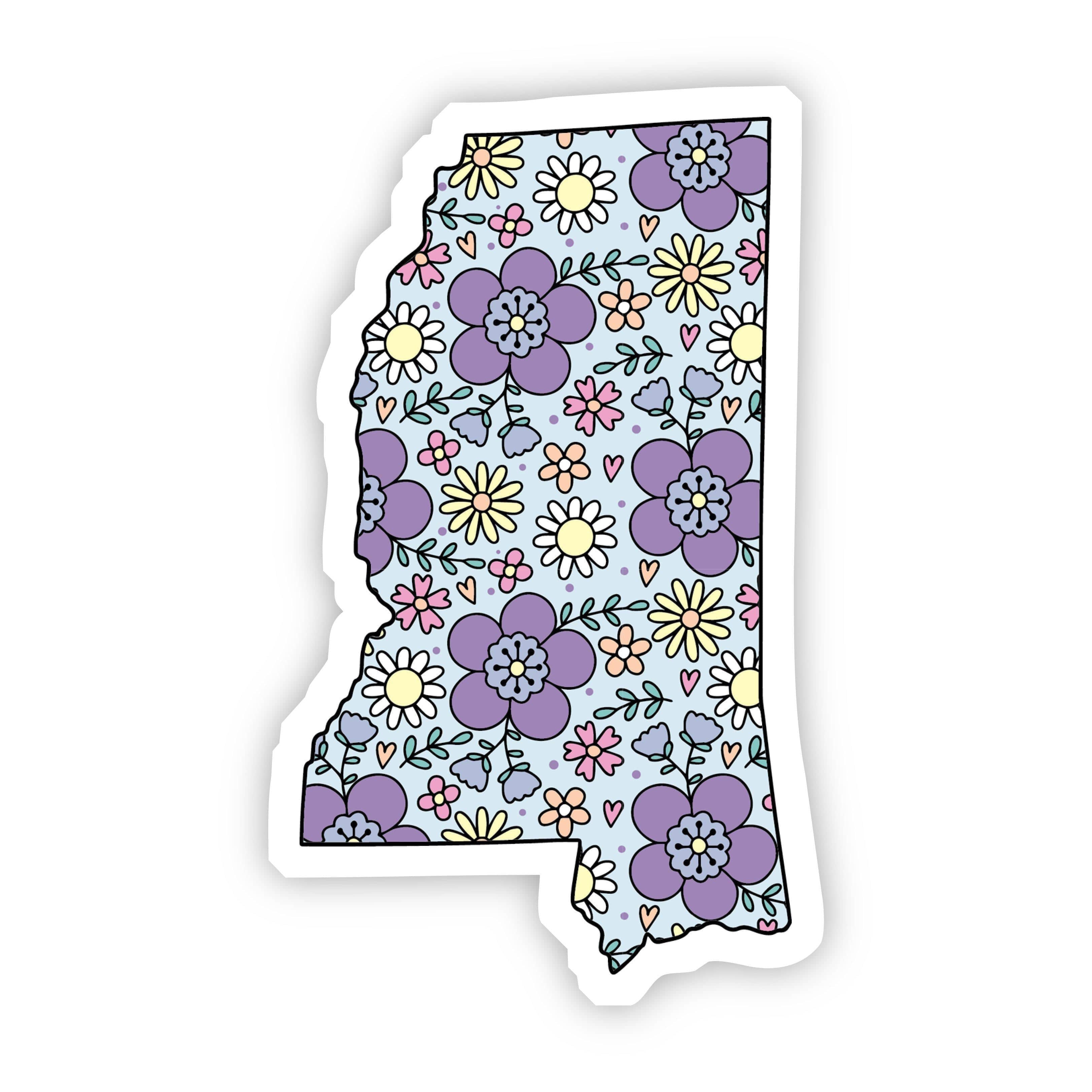  Mississippi Floral Sticker、mySite、elrpsem3k
