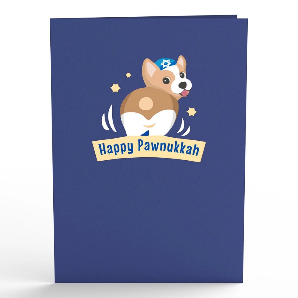  Happy Hanukkah Dog Pop-Up Card、mySite、elrpsem3k