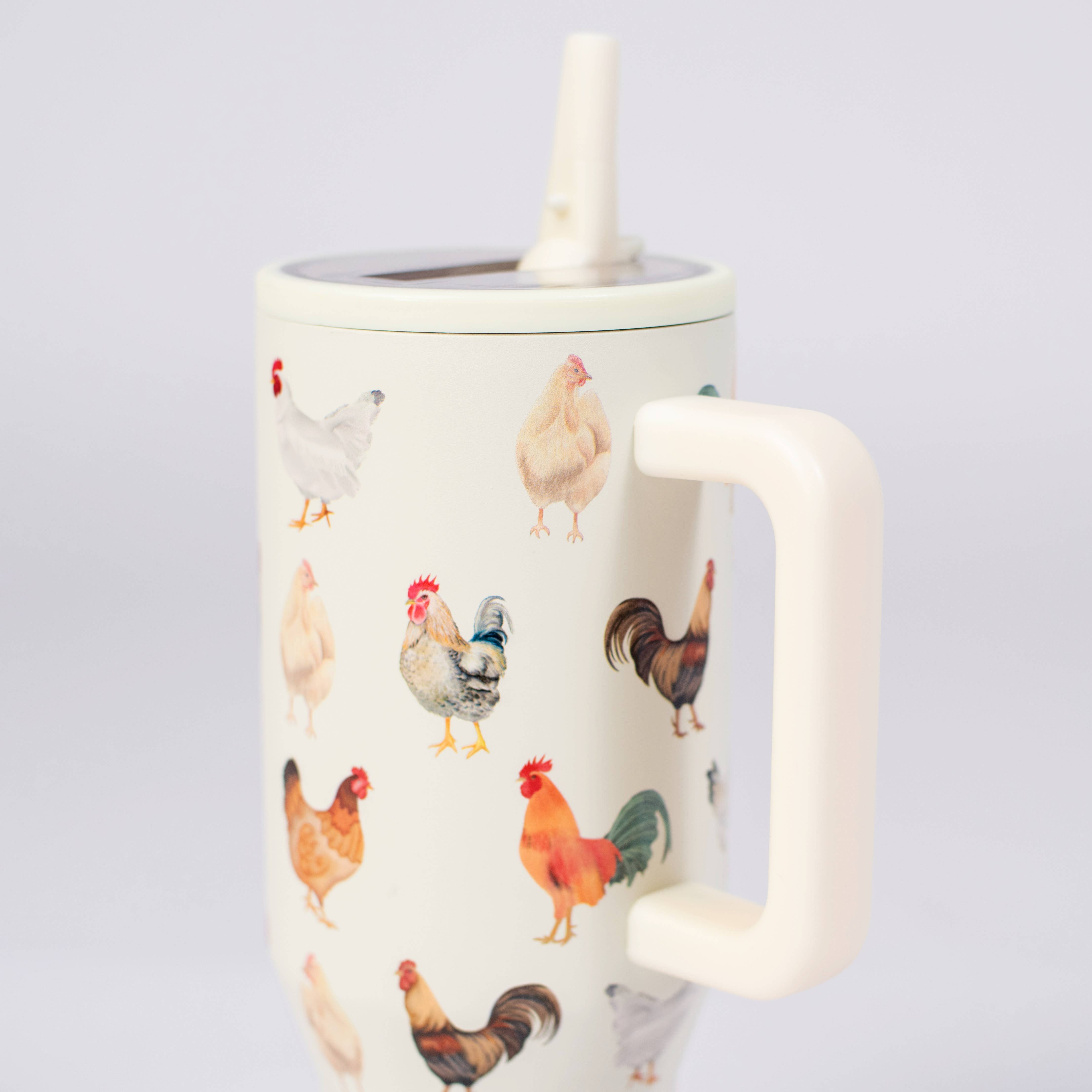 Chicken 40oz Stainless Steel Spill Proof Insulated Tumbler、mySite、g9winljtr