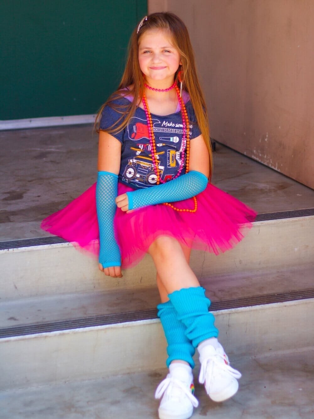 80s Tutu Costume Outfit for Kids, Adults, Plus Size - 4 Piece Dress Up Set、mySite、camillekostekn