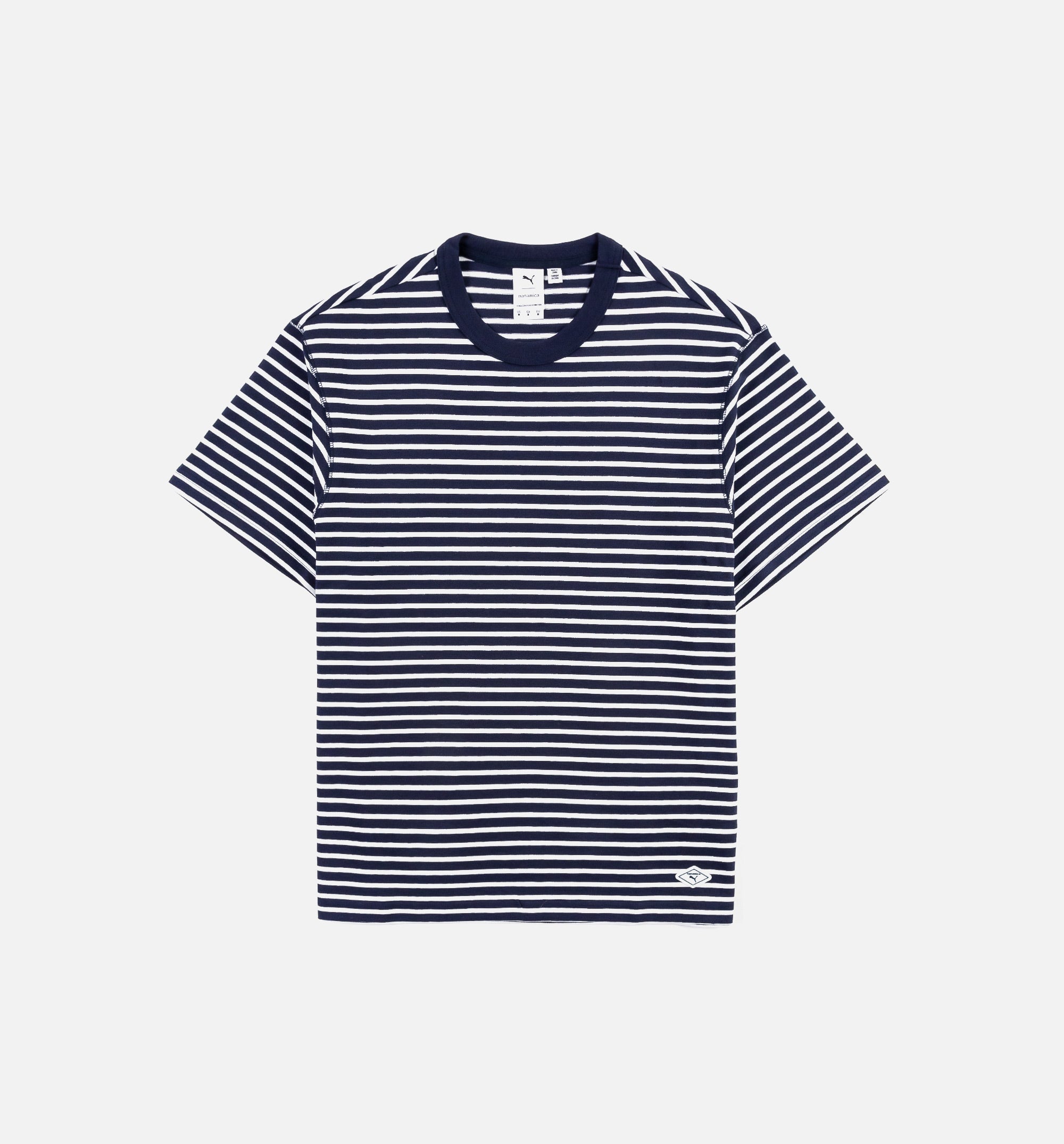 Nanamica Striped Mens Short Sleeve Shirt - Navy、mySite、dreamappss