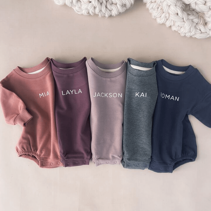  Personalized Sweatshirt Bubble Romper | Moody Solids、mySite、layawaytickets