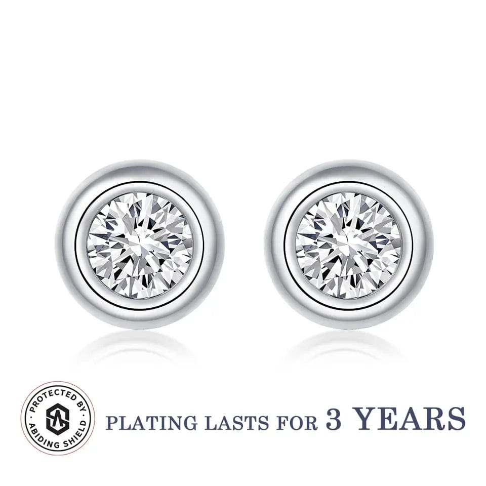 Moissanite 1ct Colored GRA Bezel Set Jewelry 925 Sterling Silver Lasting Beauty Plating、mySite、g9winljtr