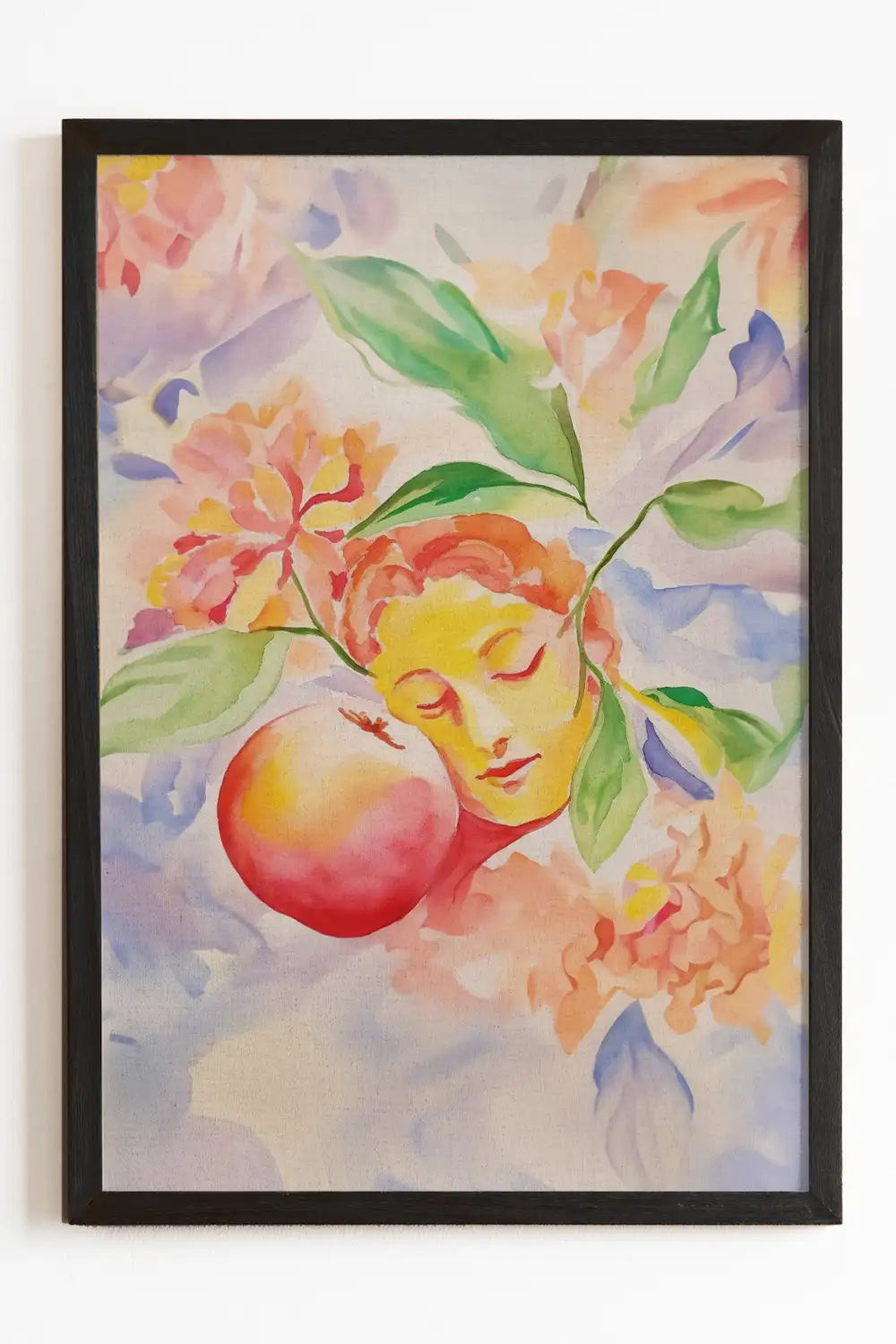 Peach Petals Dreamy Watercolor Art Print、mySite、gigharbornorthrealestate