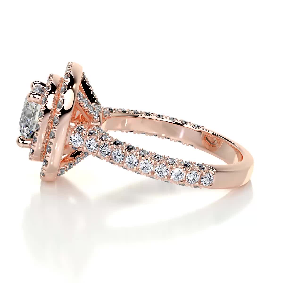 Carmen Lab Grown Diamond Ring -14K Rose Gold、mySite、hinf8tx79
